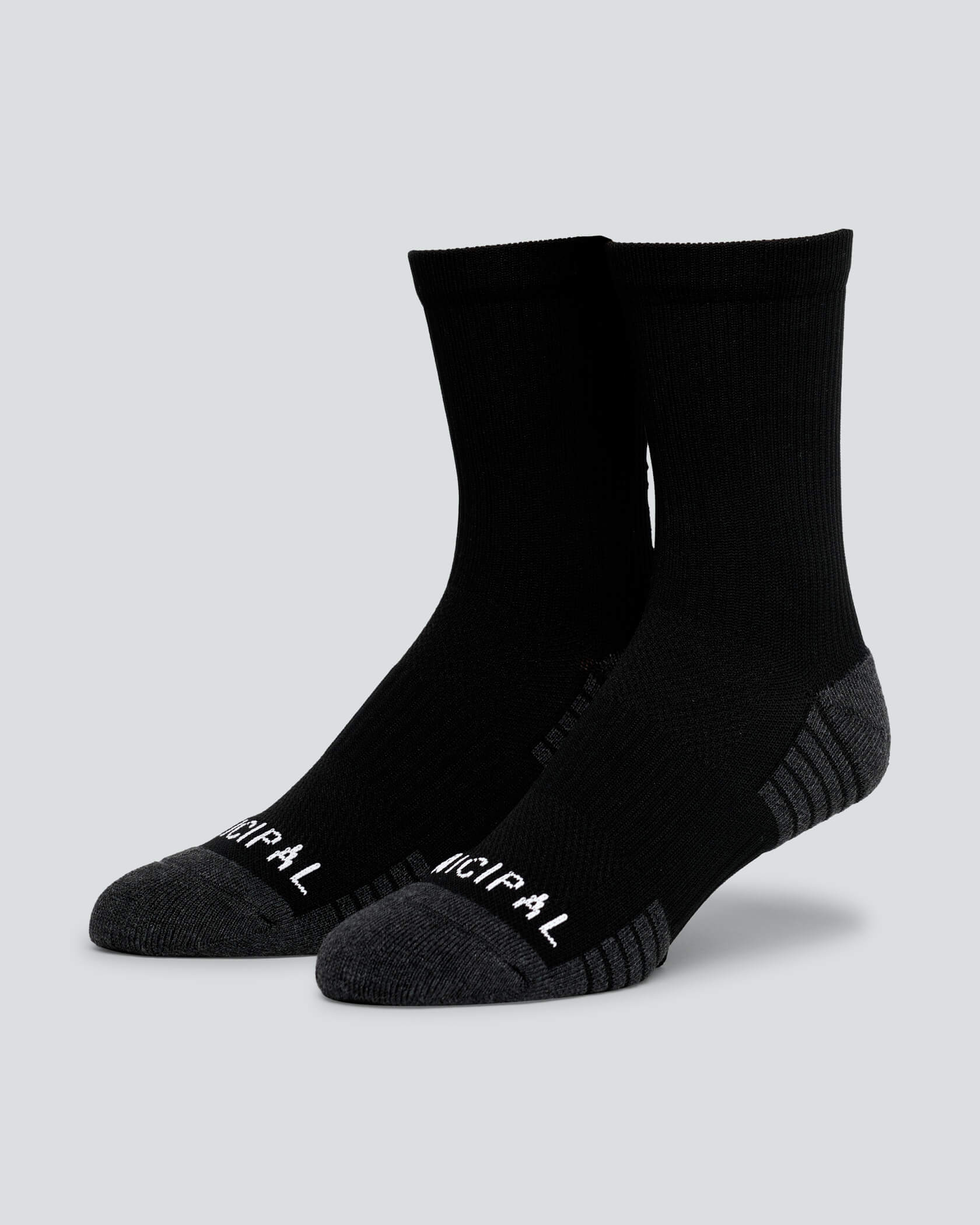 Golf Crew Socks |Black| front