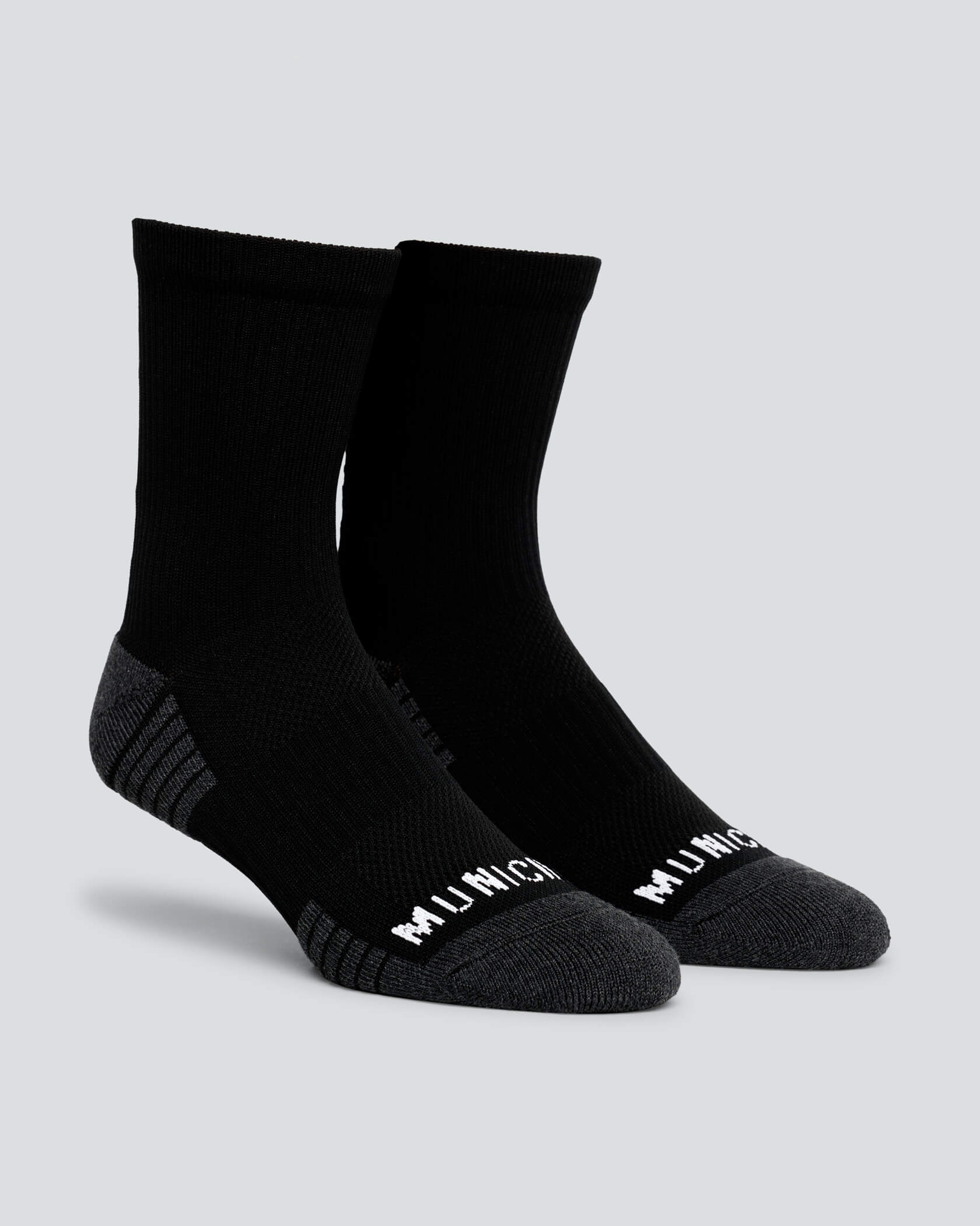 Golf Crew Socks |Black| side