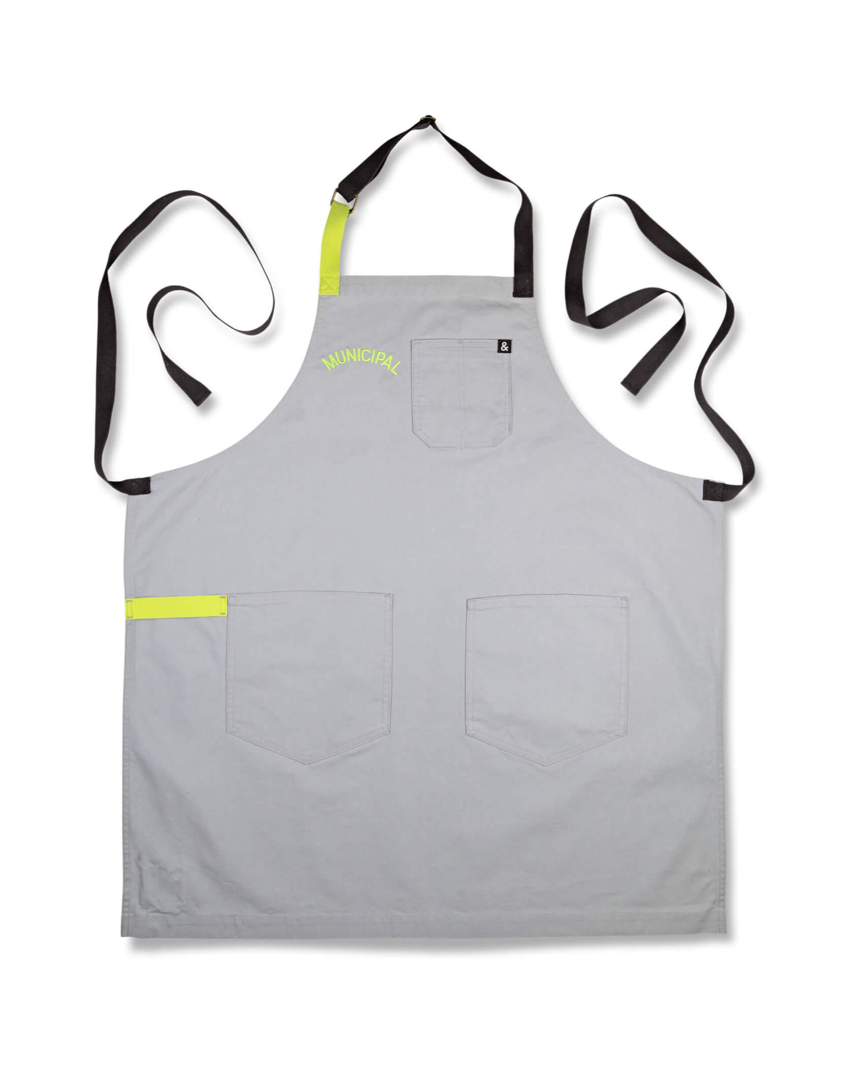 Utility Apron |Grey / Green| front