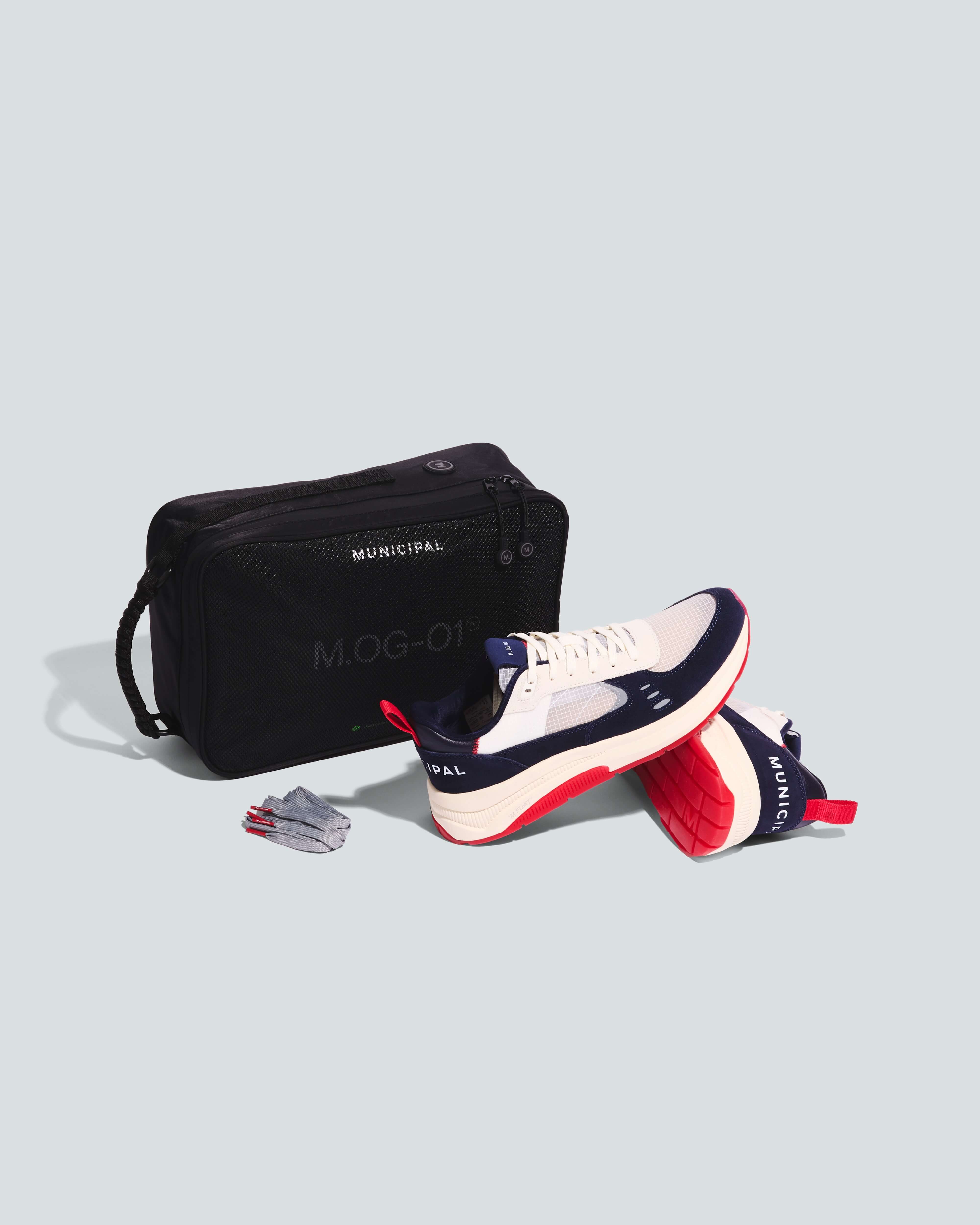 M.OG-01 LTD Shoes |Red / White / Blue| flat bag