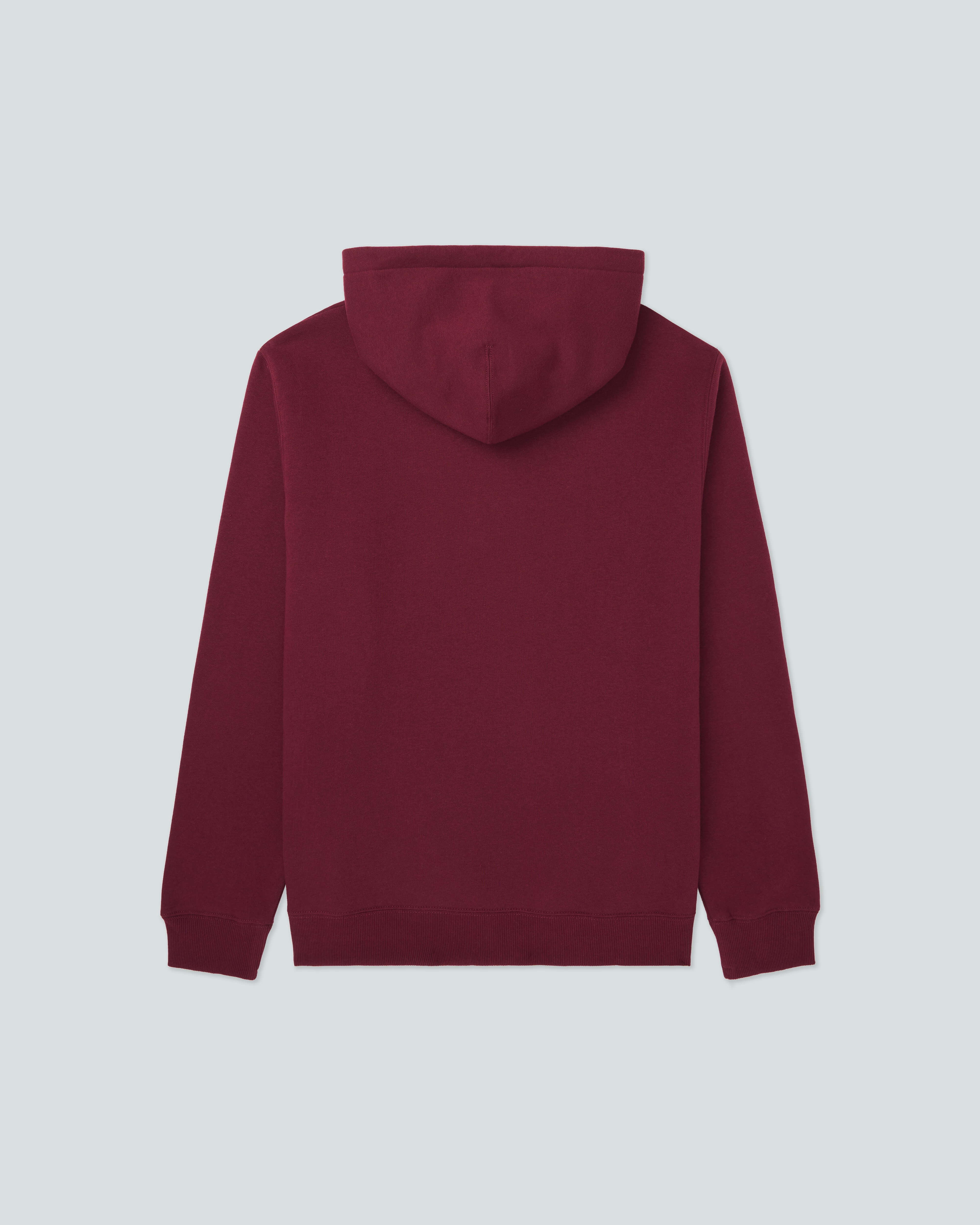 M. OG 330 Hoodie |Merlot| flat back