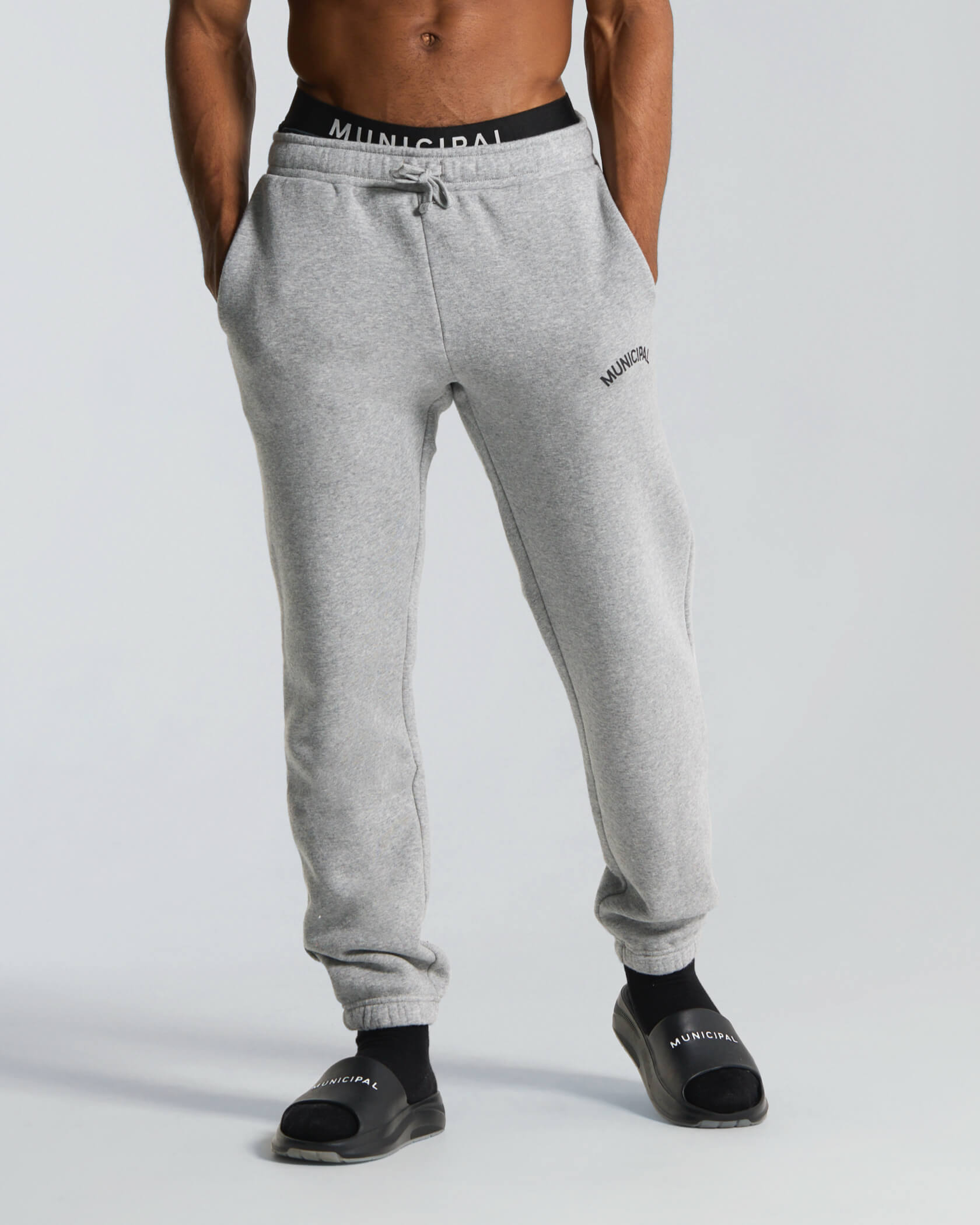 M. OG 330 Sweatpants |Athletic Gray / Black| front