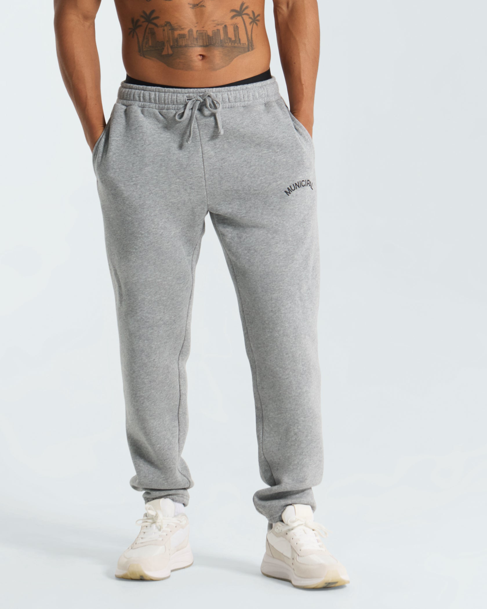 M. OG 330 Sweatpants |Athletic Gray / Black| front