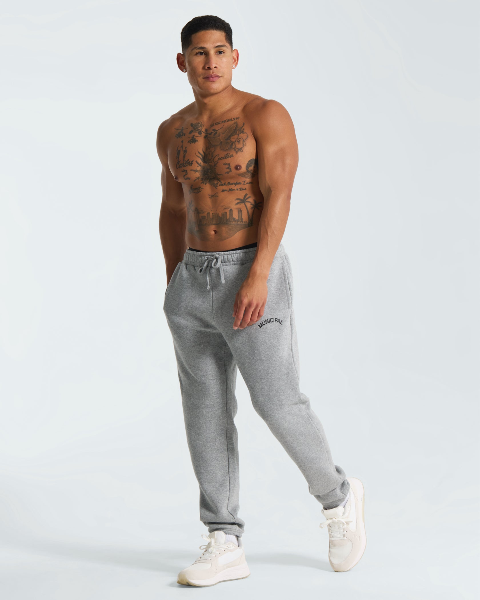 M. OG 330 Sweatpants |Athletic Gray / Black| outfit