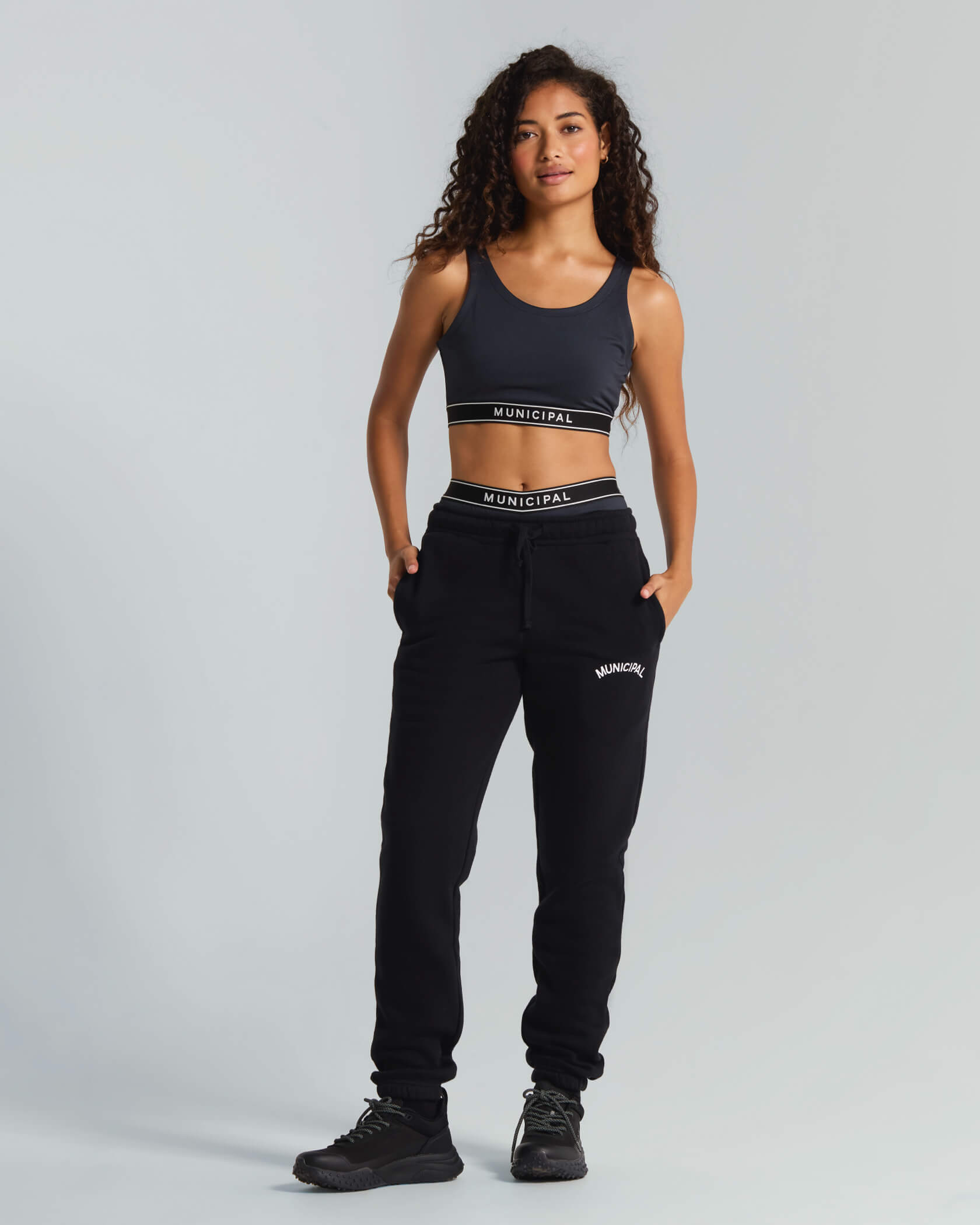 M. OG 330 Sweatpants |Black / White| unisex outfit