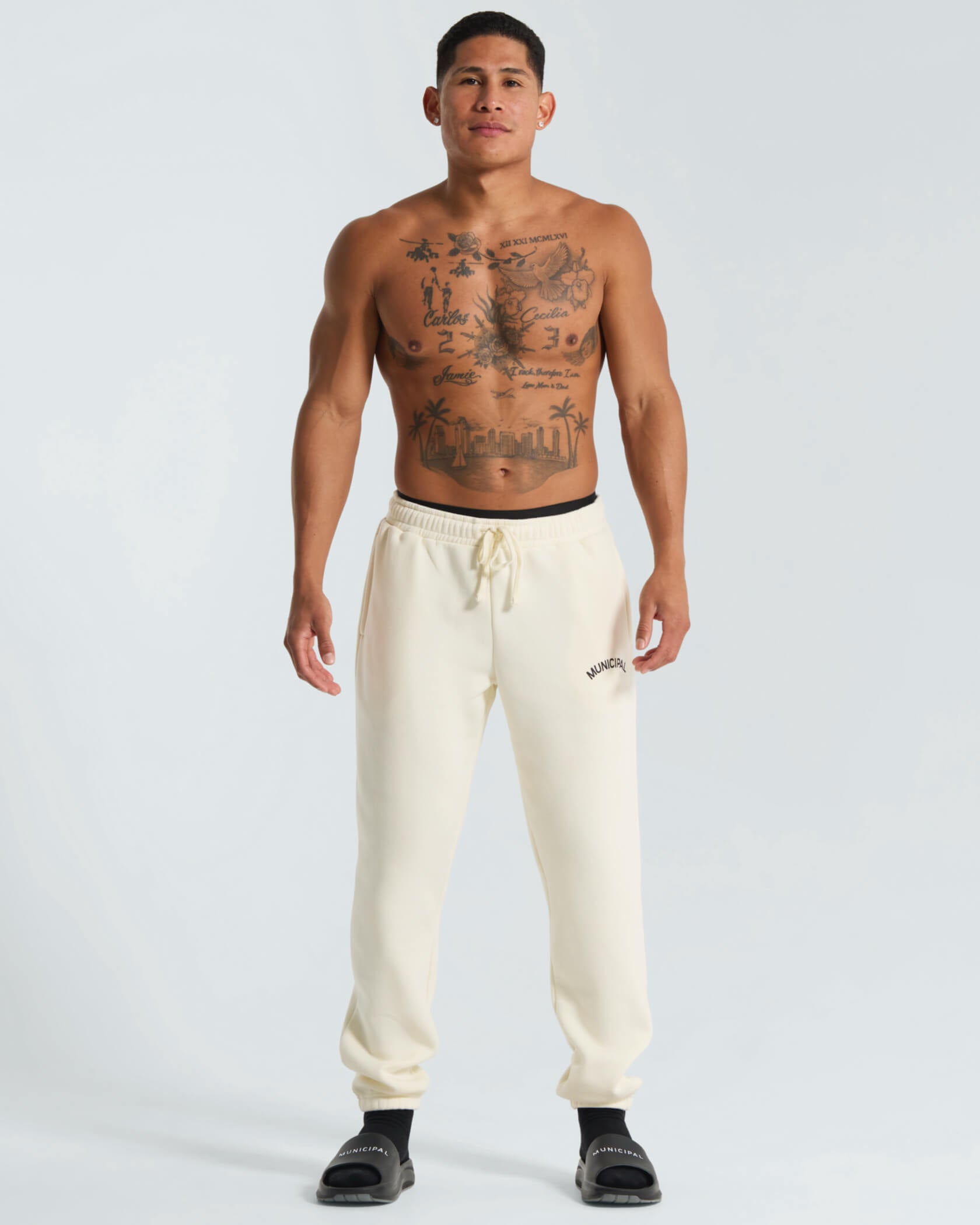 M. OG 330 Sweatpants |Natural / Black| outfit