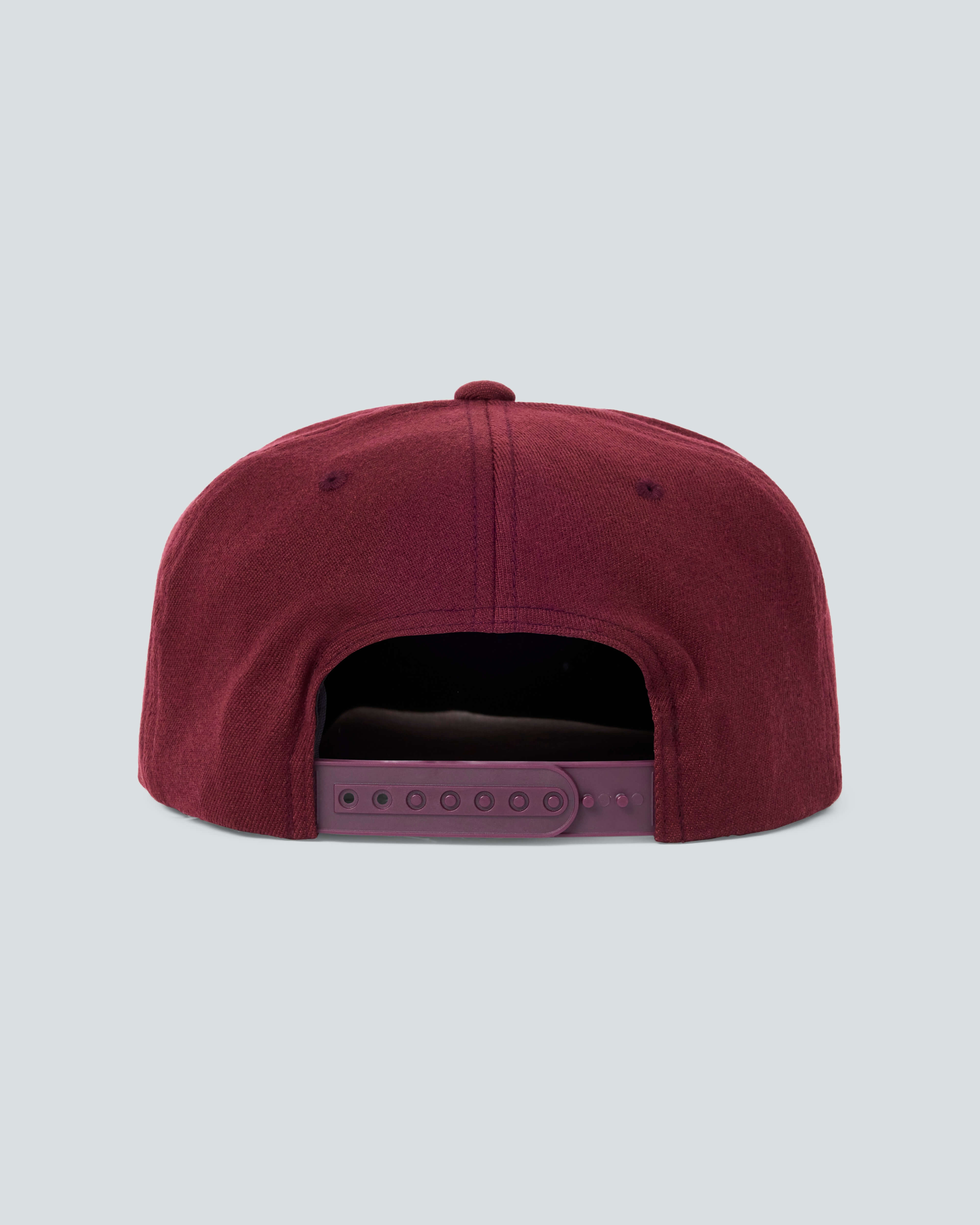 M. OG Hat |Merlot| red municipal hat facing back