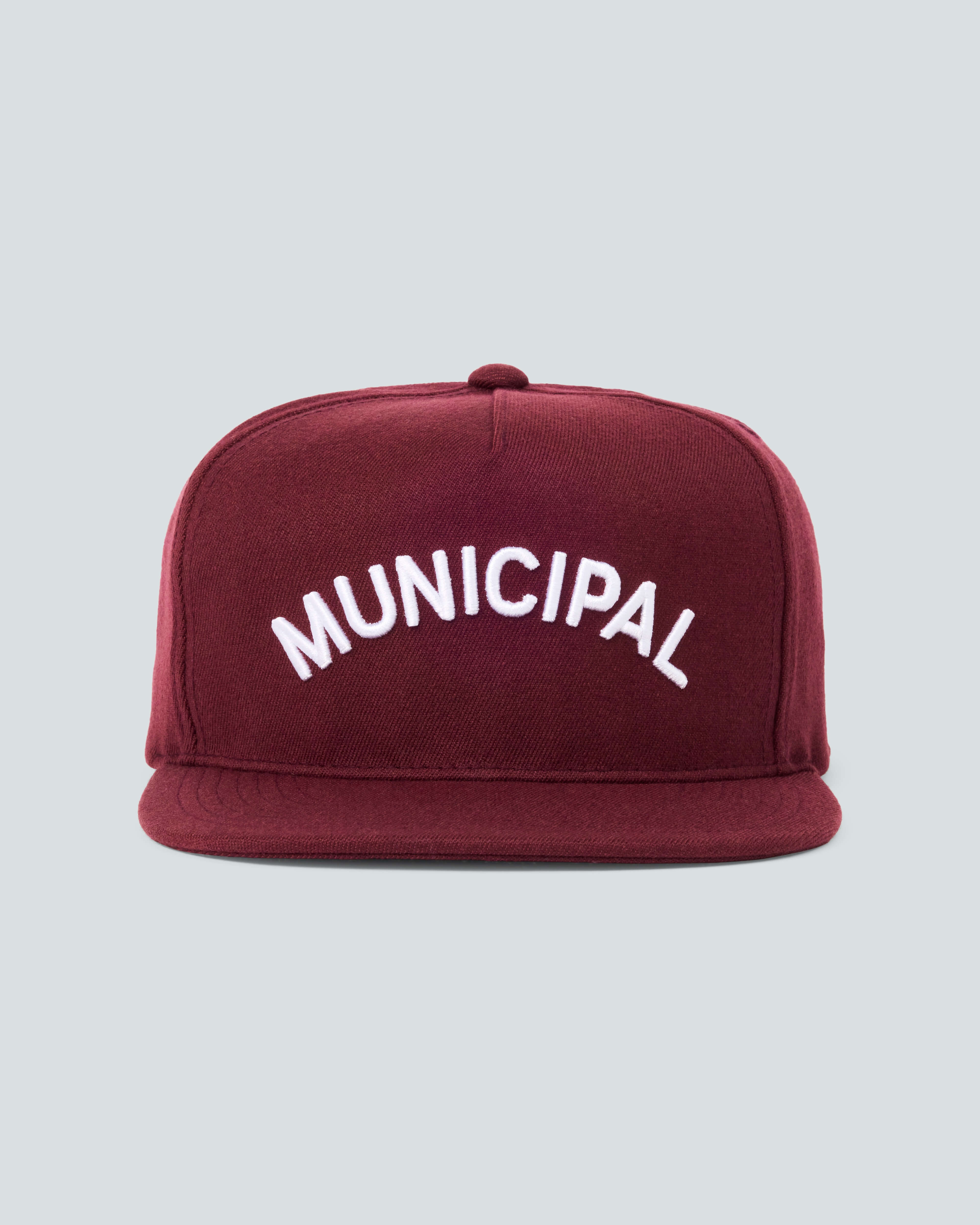 M. OG Hat |Merlot| red municipal hat facing front