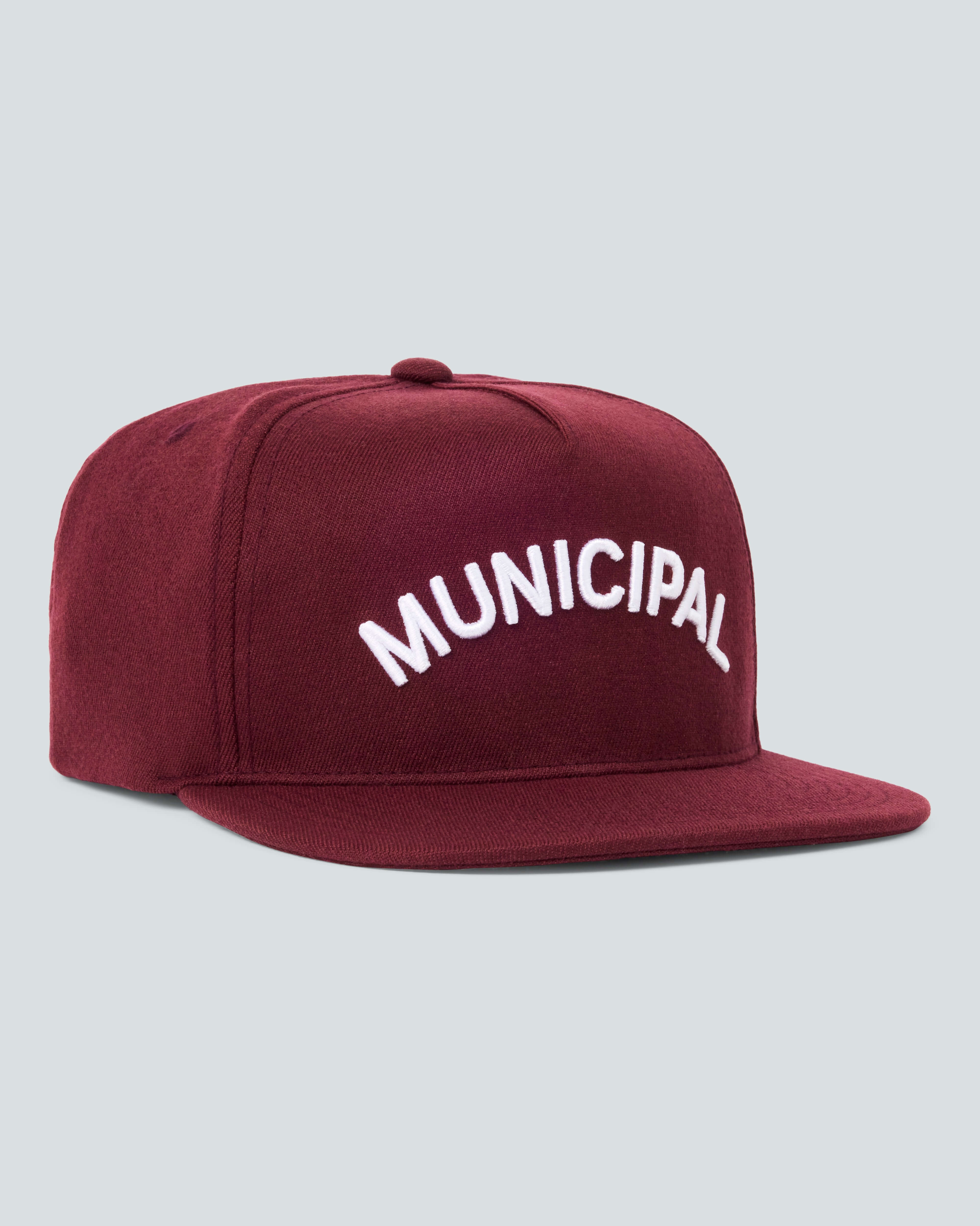 M. OG Hat |Merlot| red municipal hat facing right