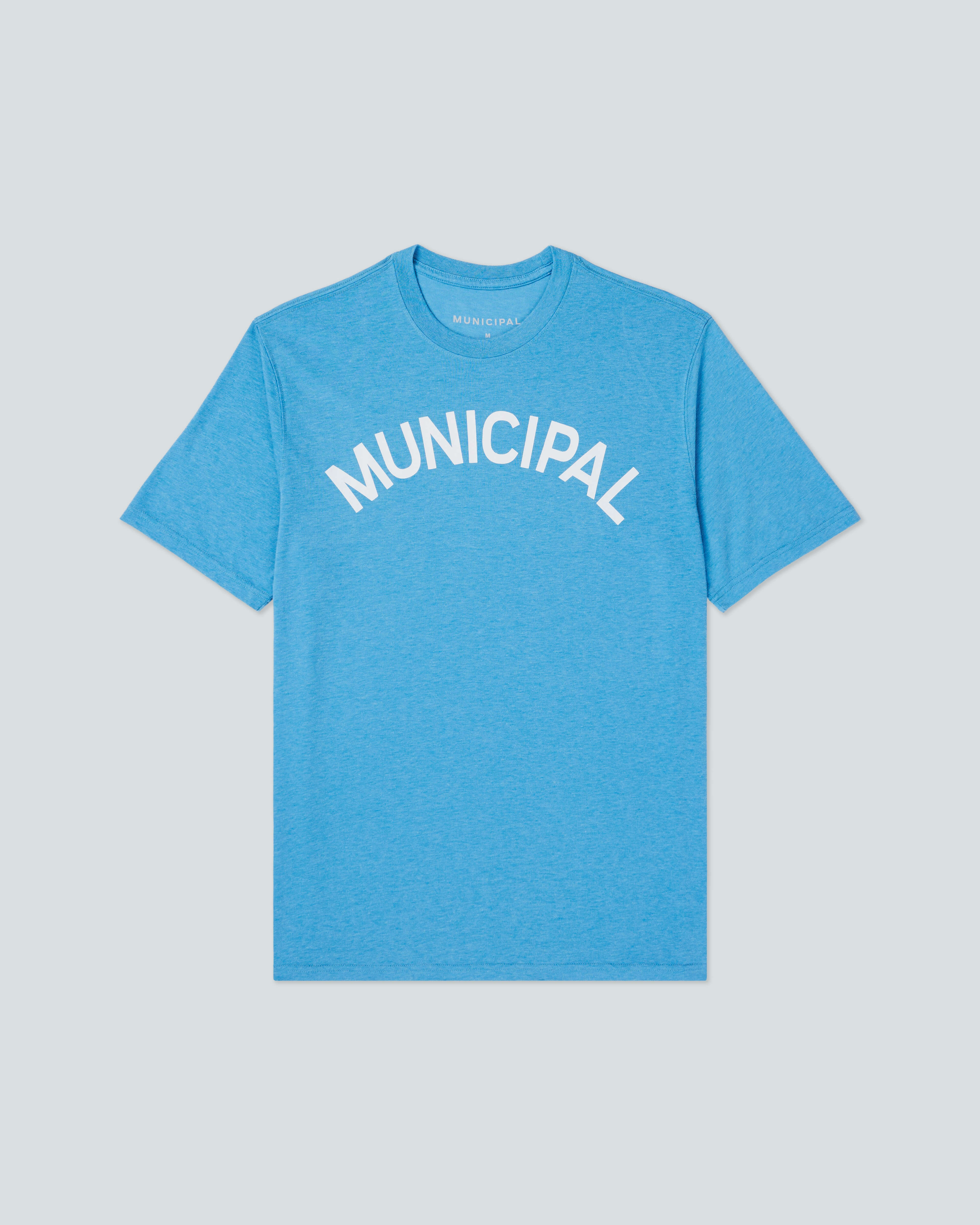 M. OG T-Shirt |Blue Jay Heather| flat front