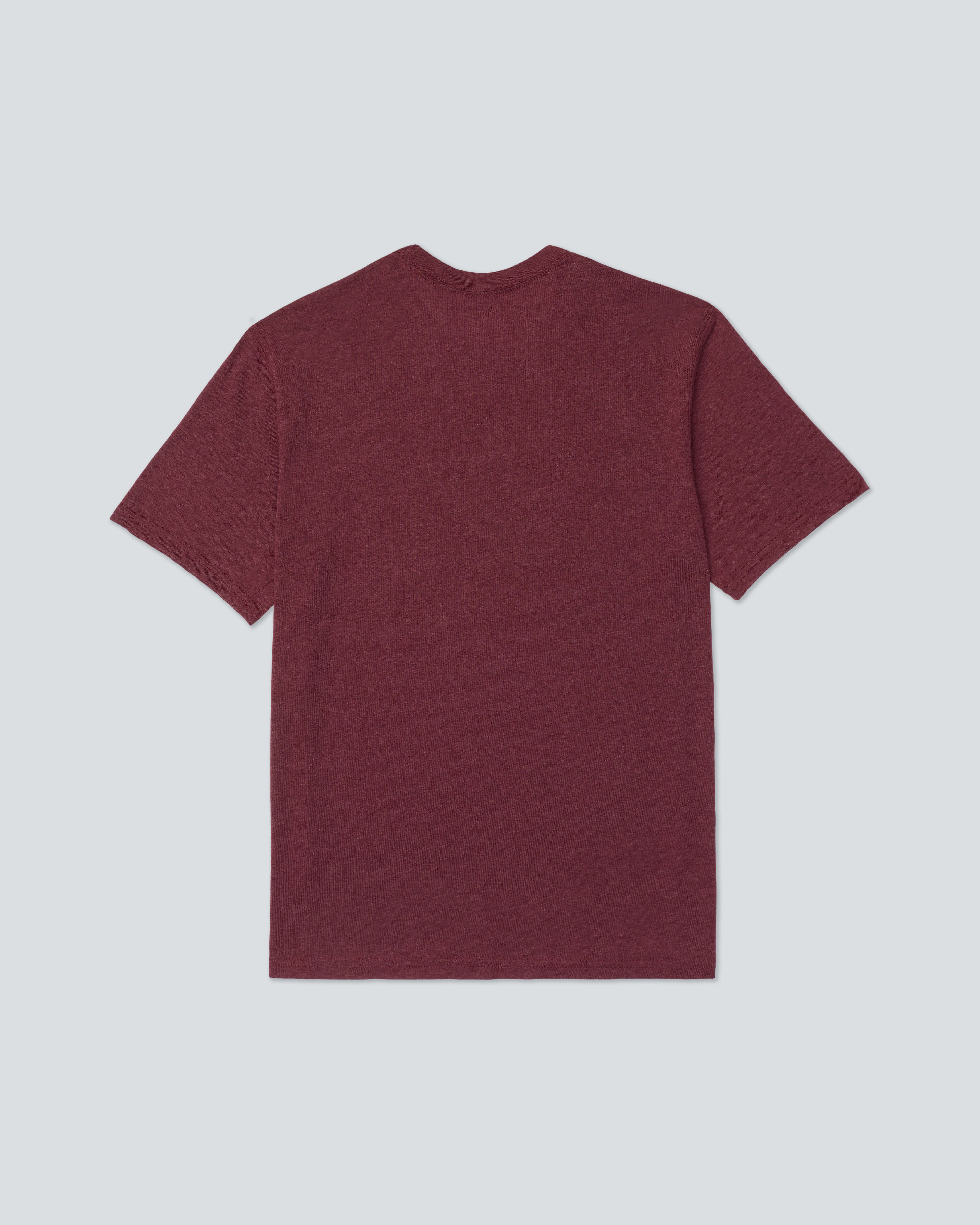 M. OG T-Shirt |Merlot Heather| flat back
