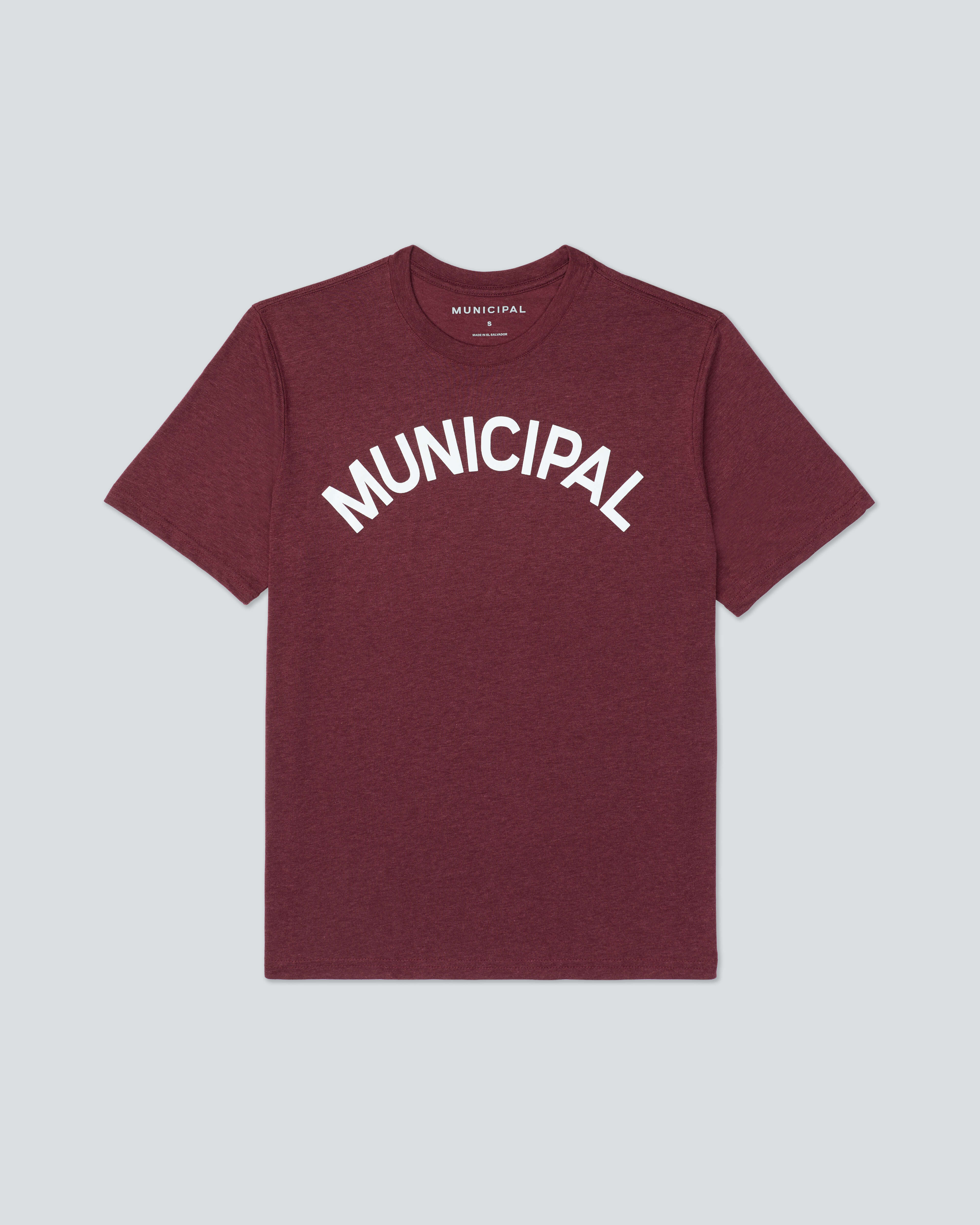 M. OG T-Shirt |Merlot Heather| flat front