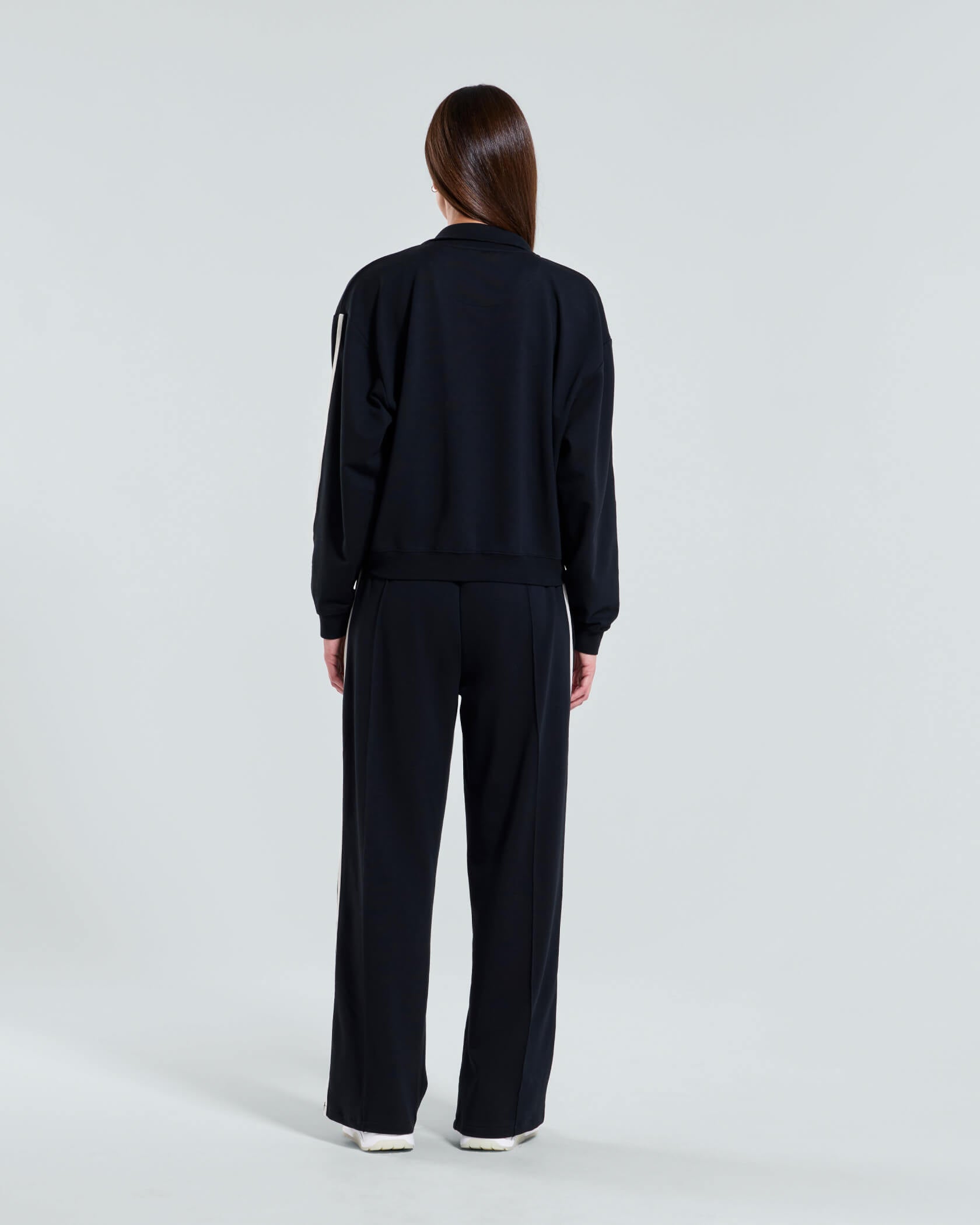 Women's Metro Full Zip Track Jacket |Black| back