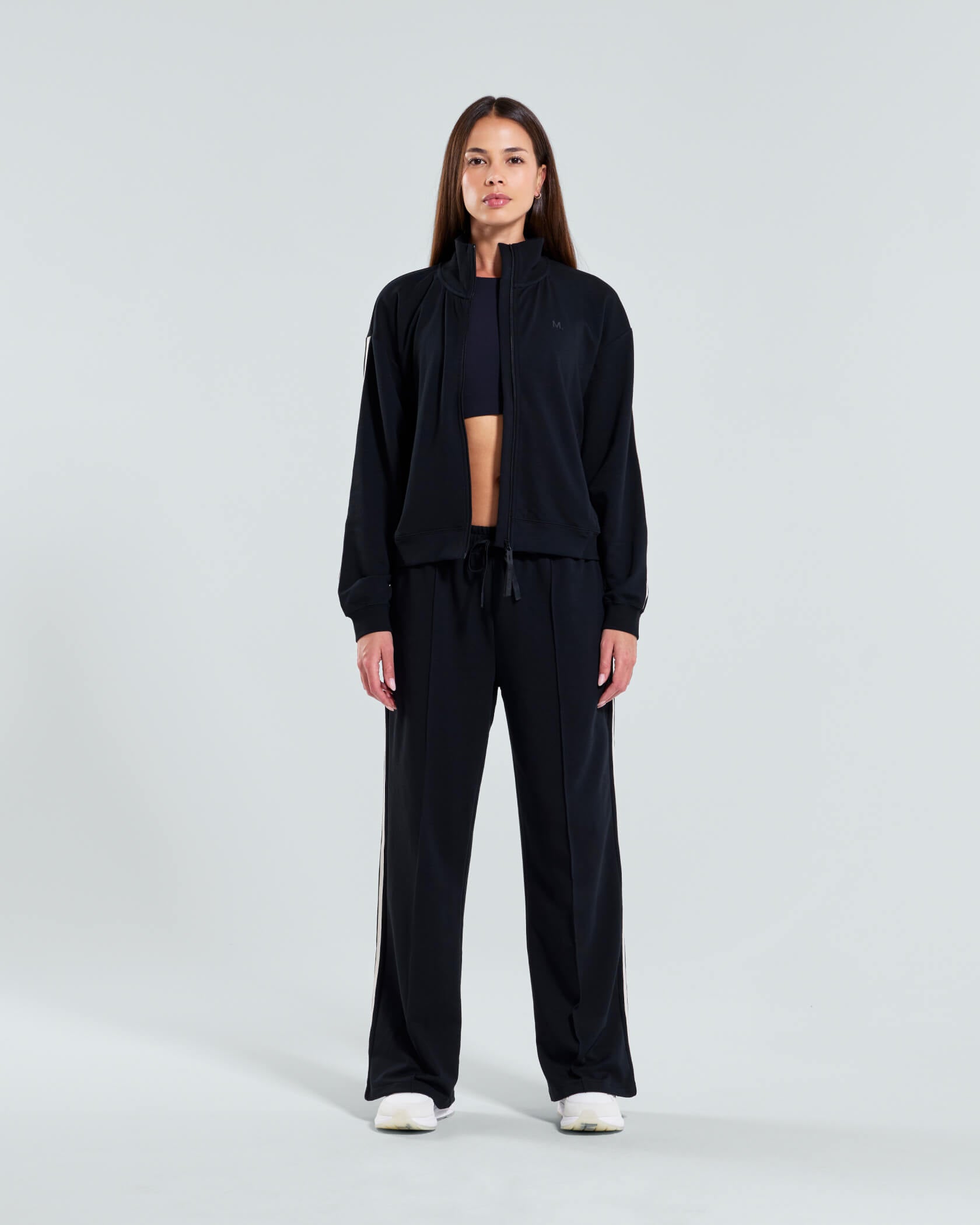 Women's Metro Full Zip Track Jacket |Black| front