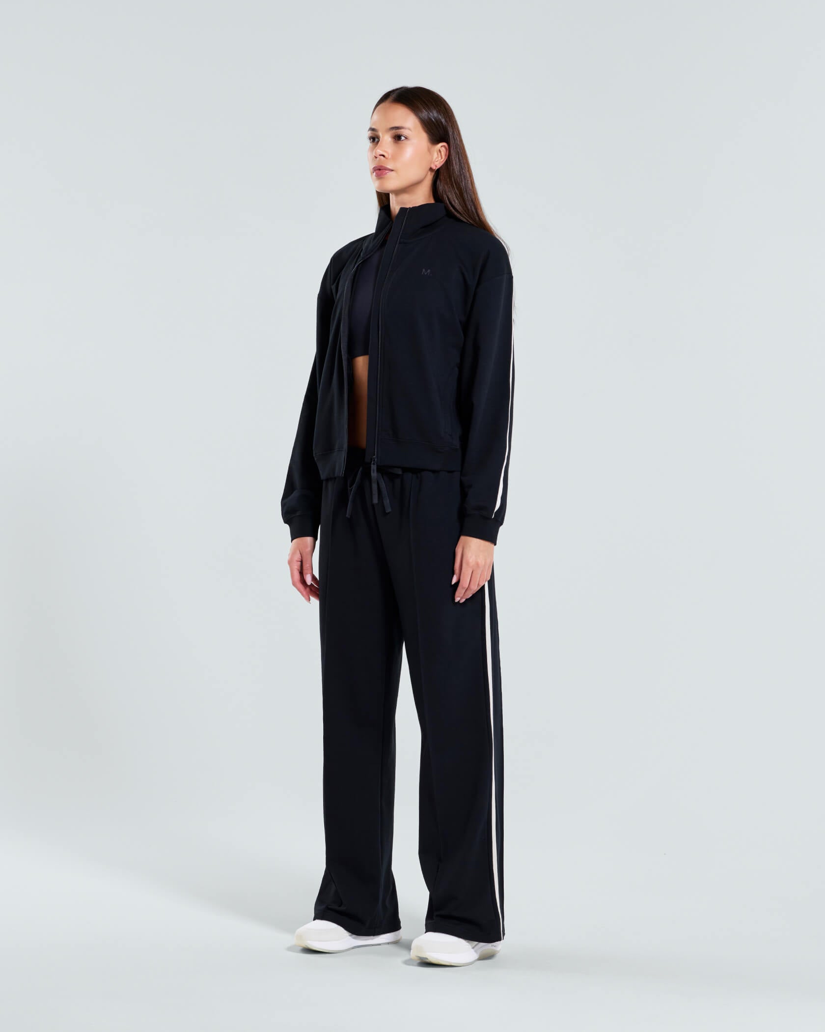 Women's Metro Full Zip Track Jacket |Black| side