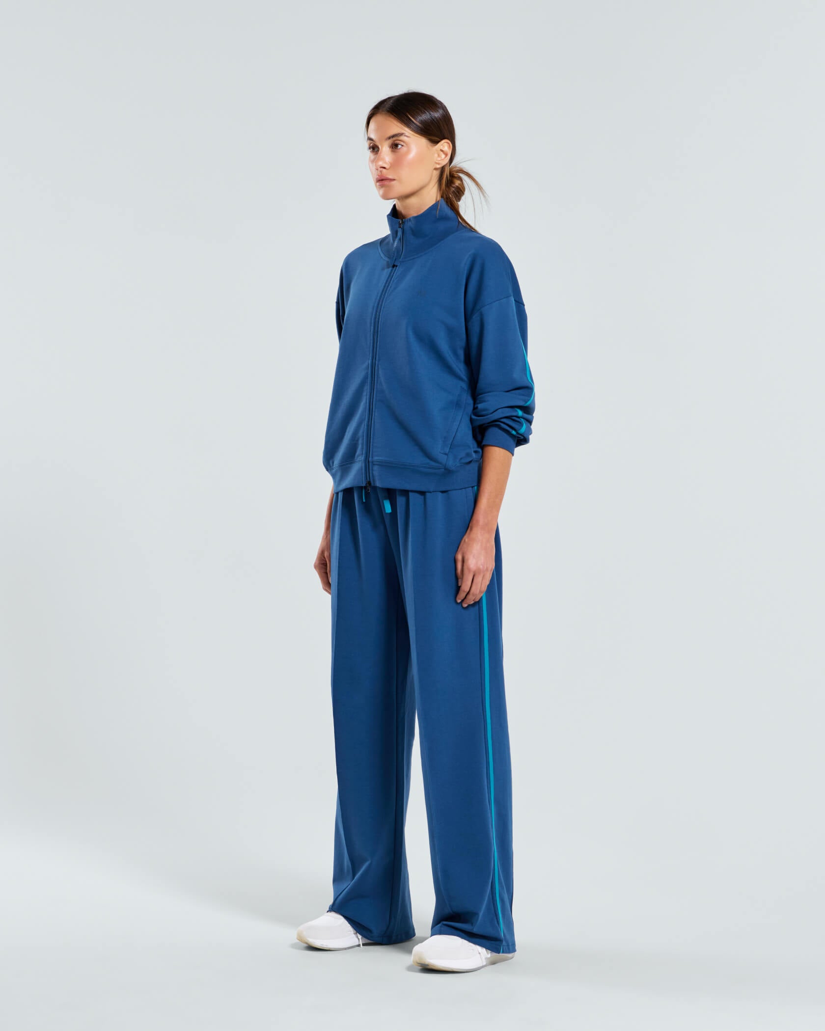 Metro Full Zip Track Jacket |Blue Wing| side