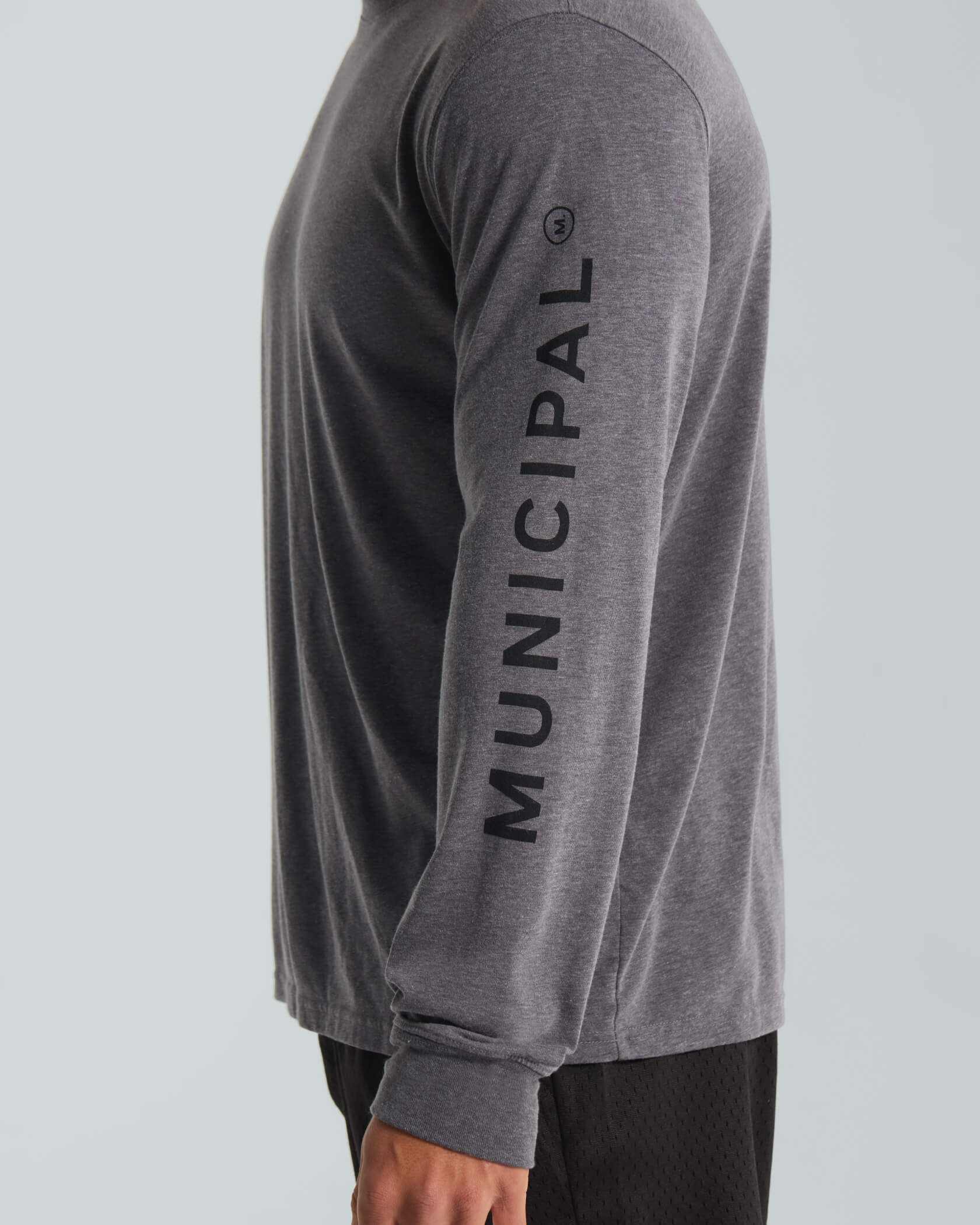 M.OG LS T-Shirt |Charcoal Heather| logo