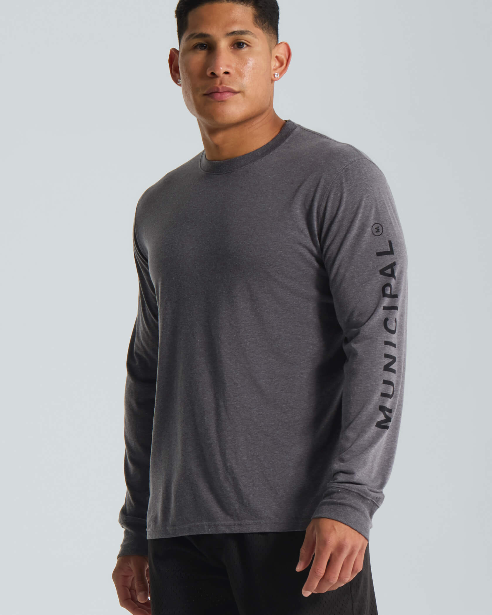 M.OG LS T-Shirt |Charcoal Heather| front