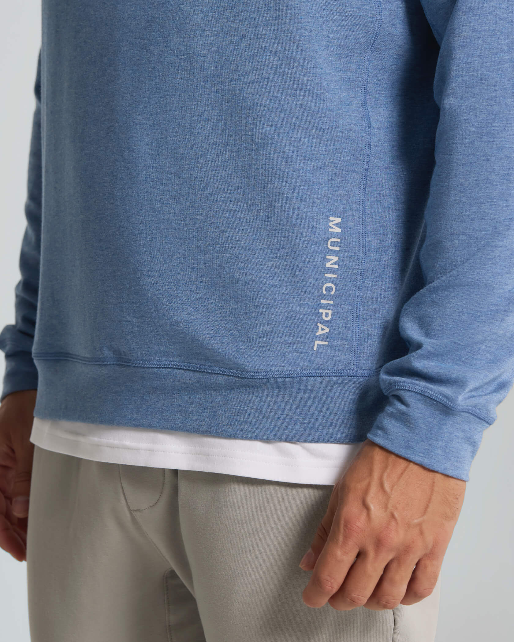 New Town Stretch Crew |Horizon Heather|  logo
