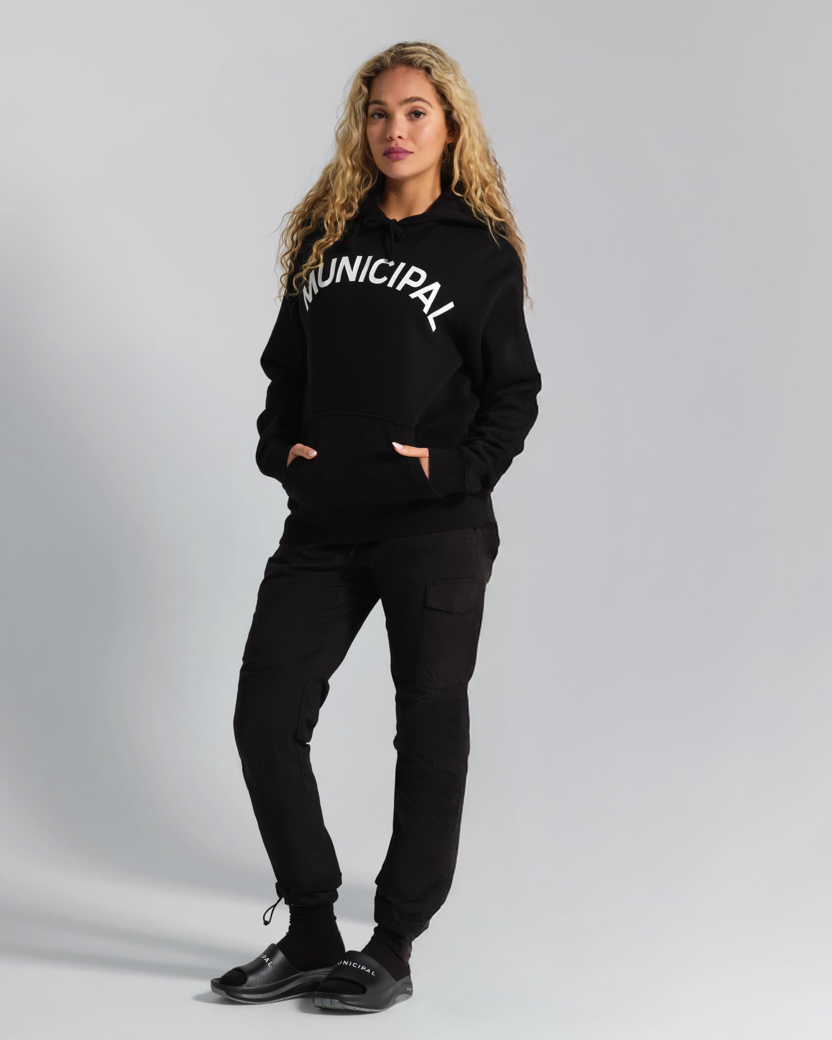 M.OG-330 Hoodie |Black / Natural| unisex outfit