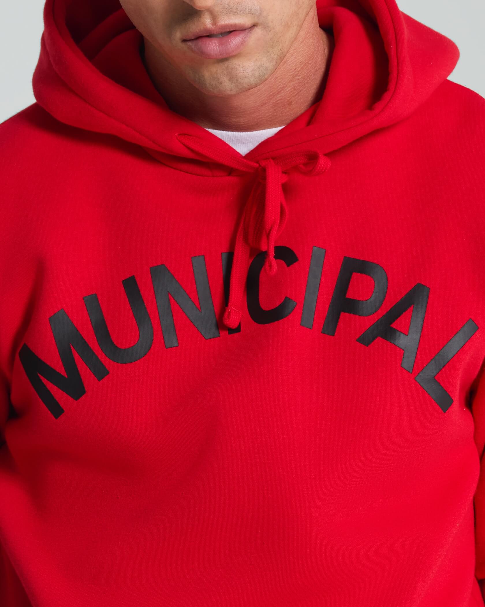 M.OG-330 Hoodie |Fiery Red| detail