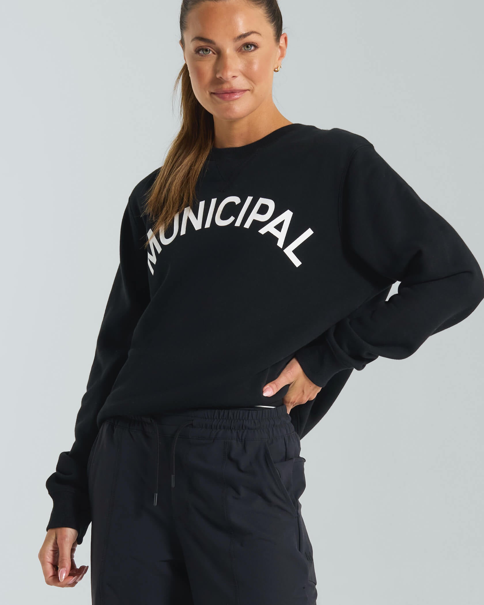 Origin Fleece Crew |Black / White| unisex