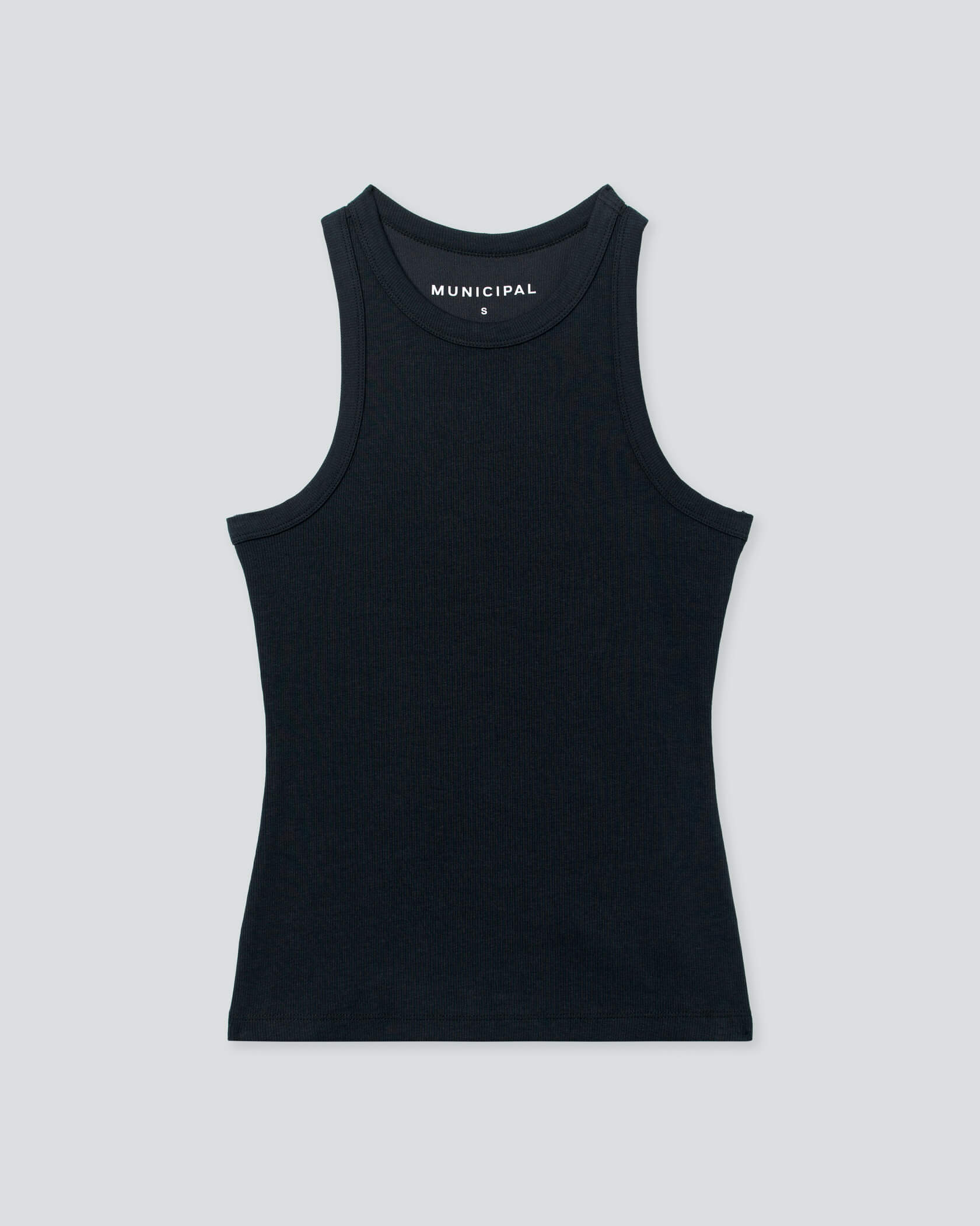 Women's Rib Knit Tank |Black| hover