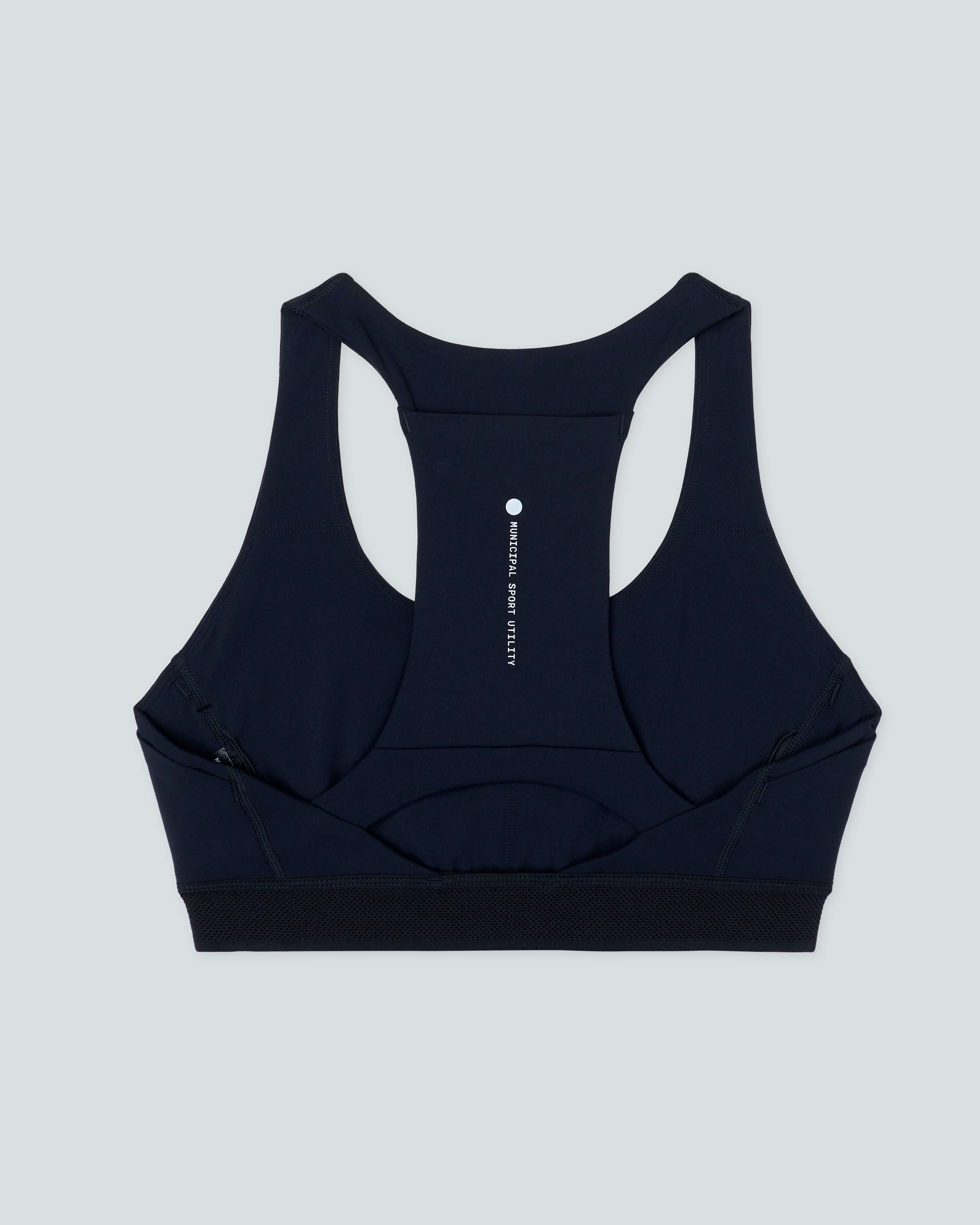 Women's Run Core Bra |Black| flat back