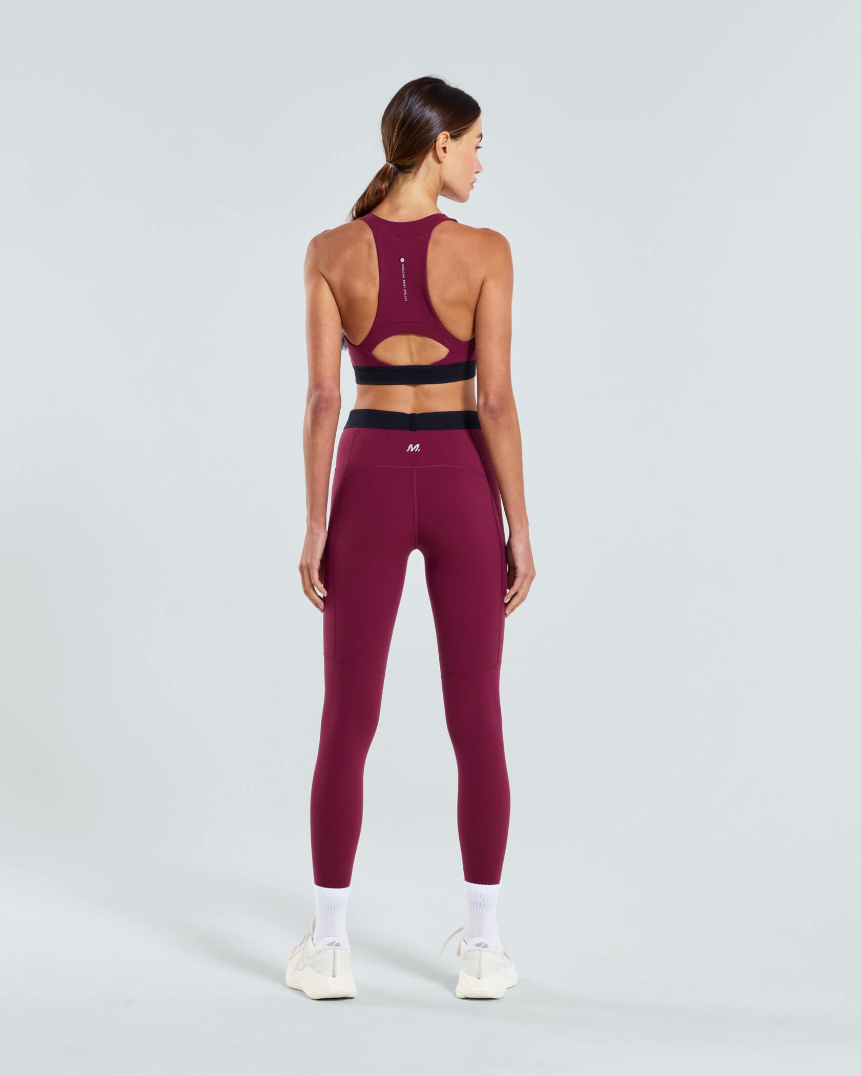 Women's Run Core Bra |Merlot| back