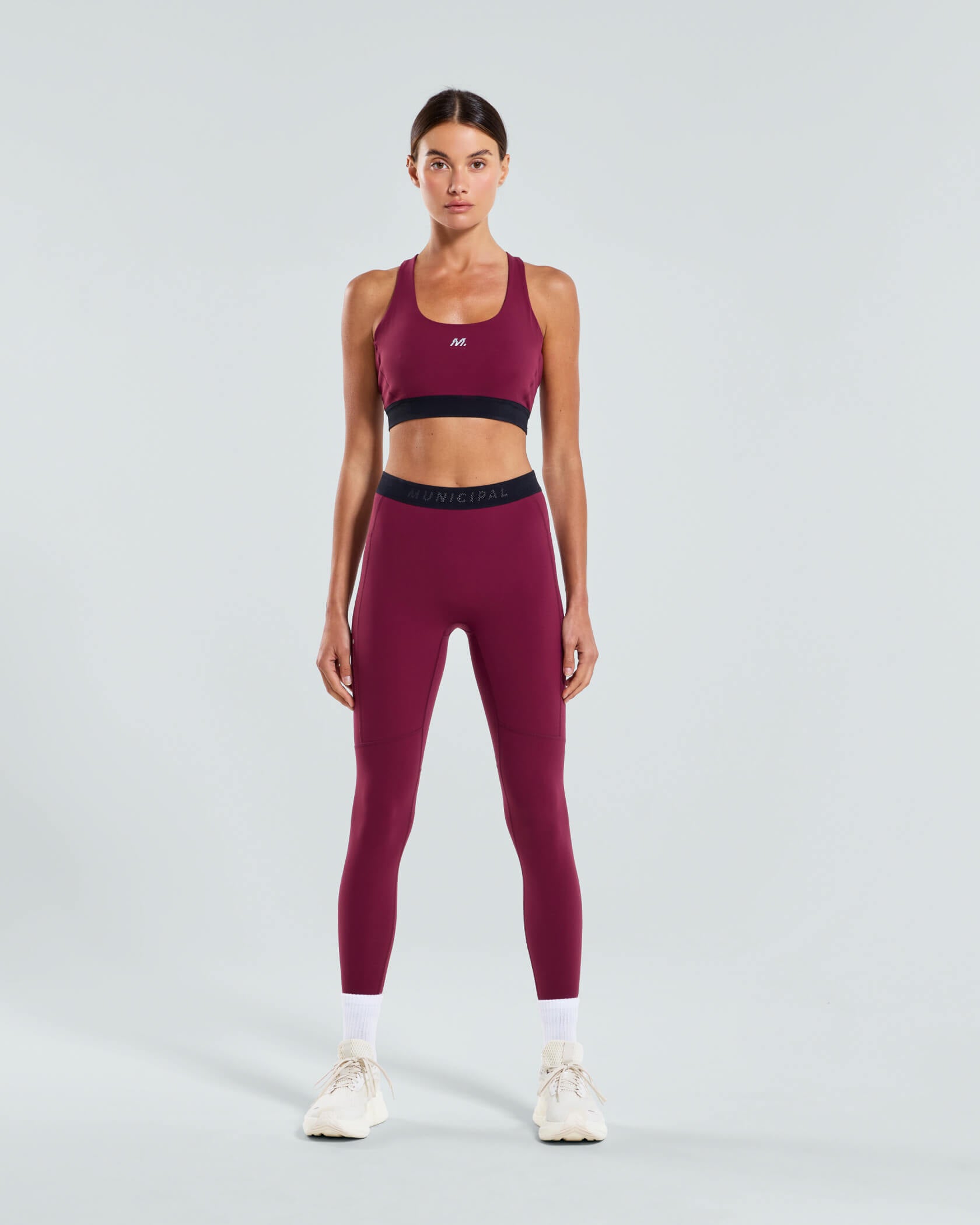 Women's Run Core Bra |Merlot| front
