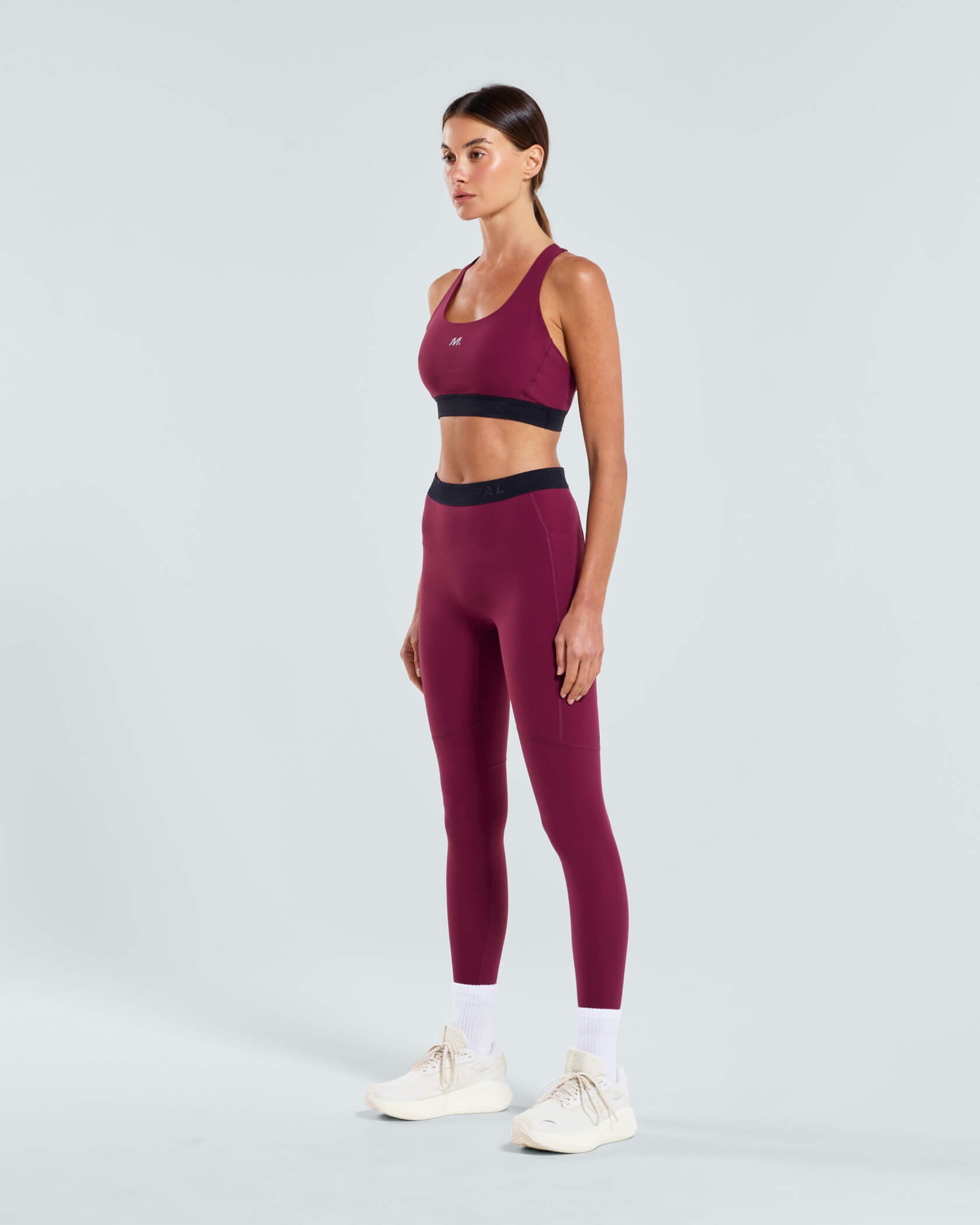 Women's Run Core Bra |Merlot| side
