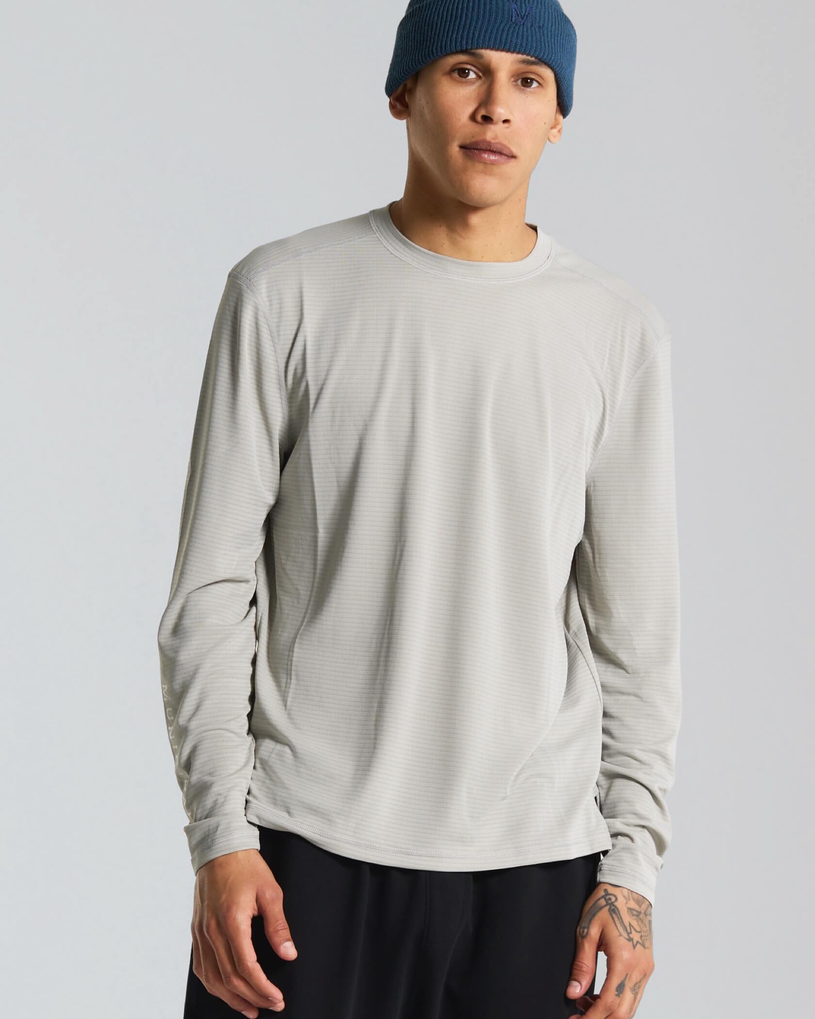 Run Core LS T-Shirt |Smoke| front