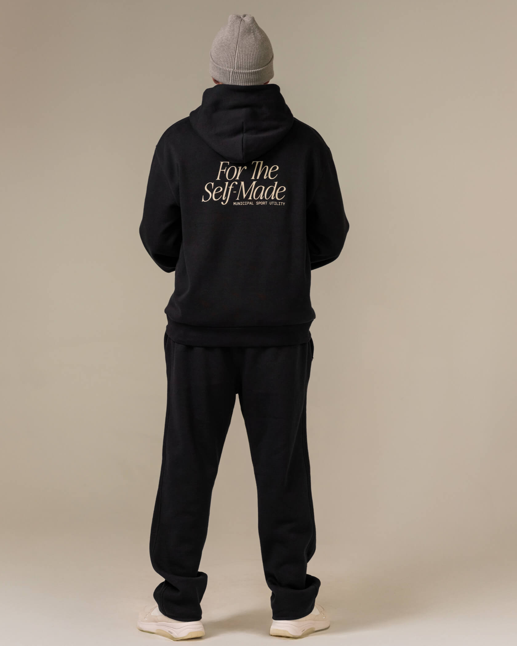 Self-Made Hoodie |Black| outfit back