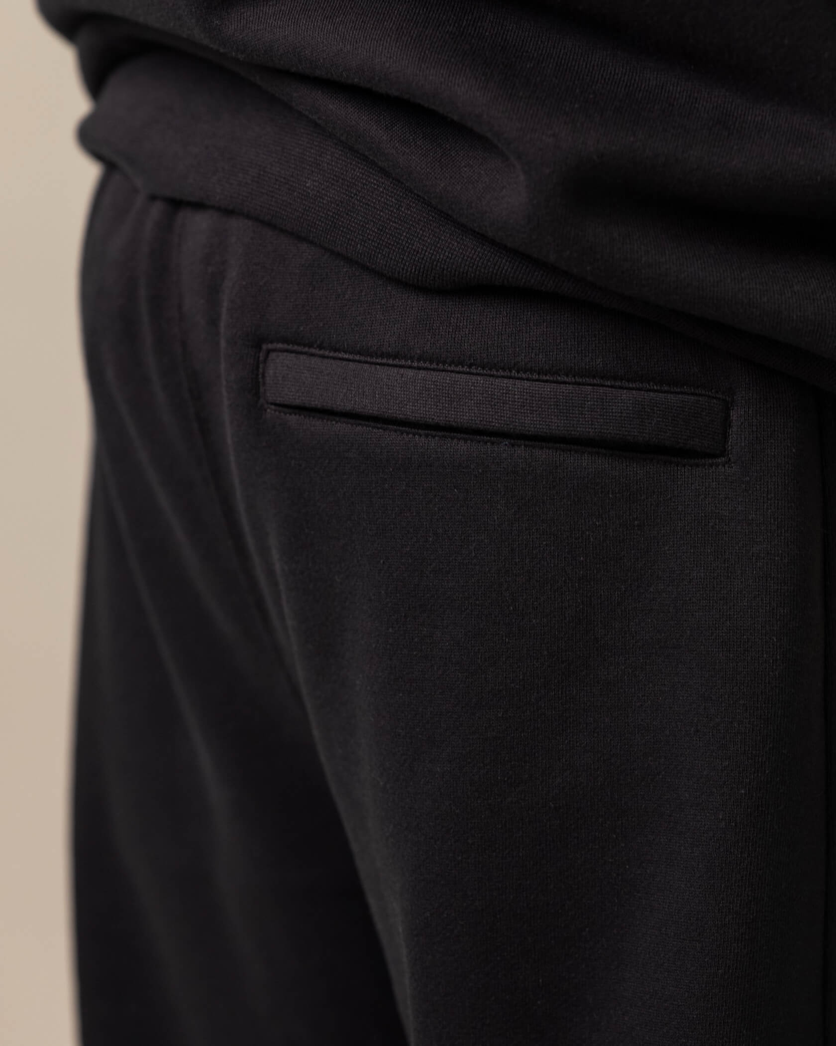 Self-Made Straight Leg Sweatpants |Black| detail