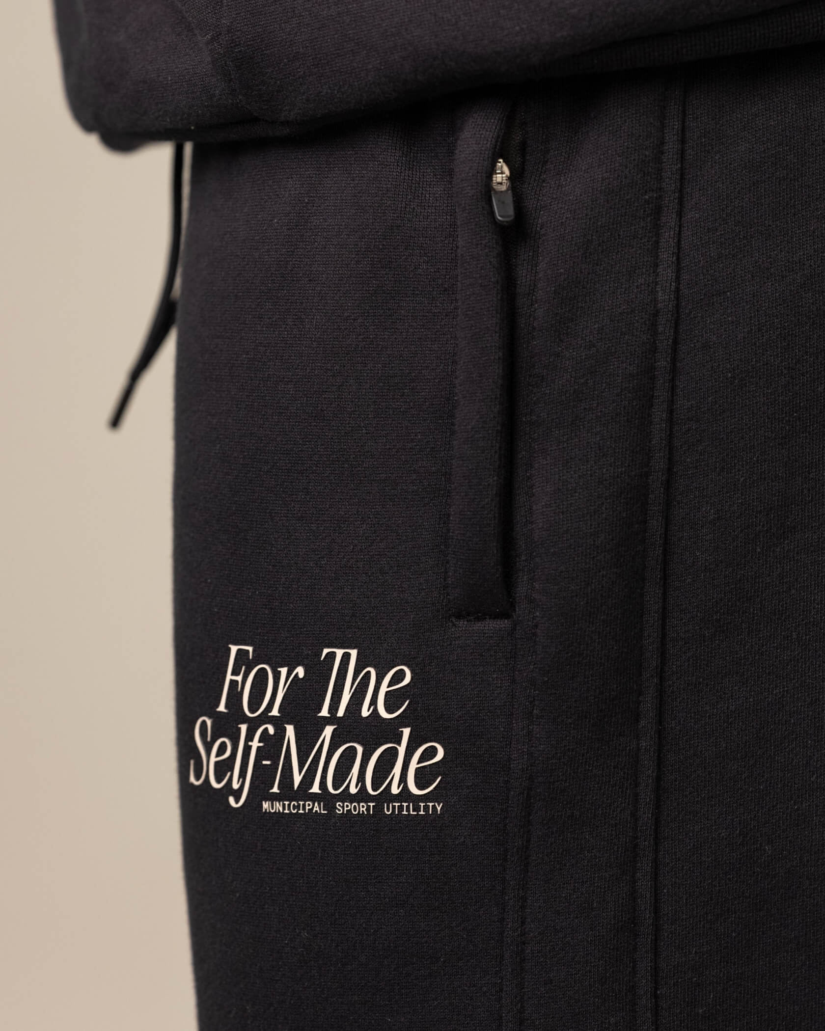 Self-Made Straight Leg Sweatpants |Black| logo