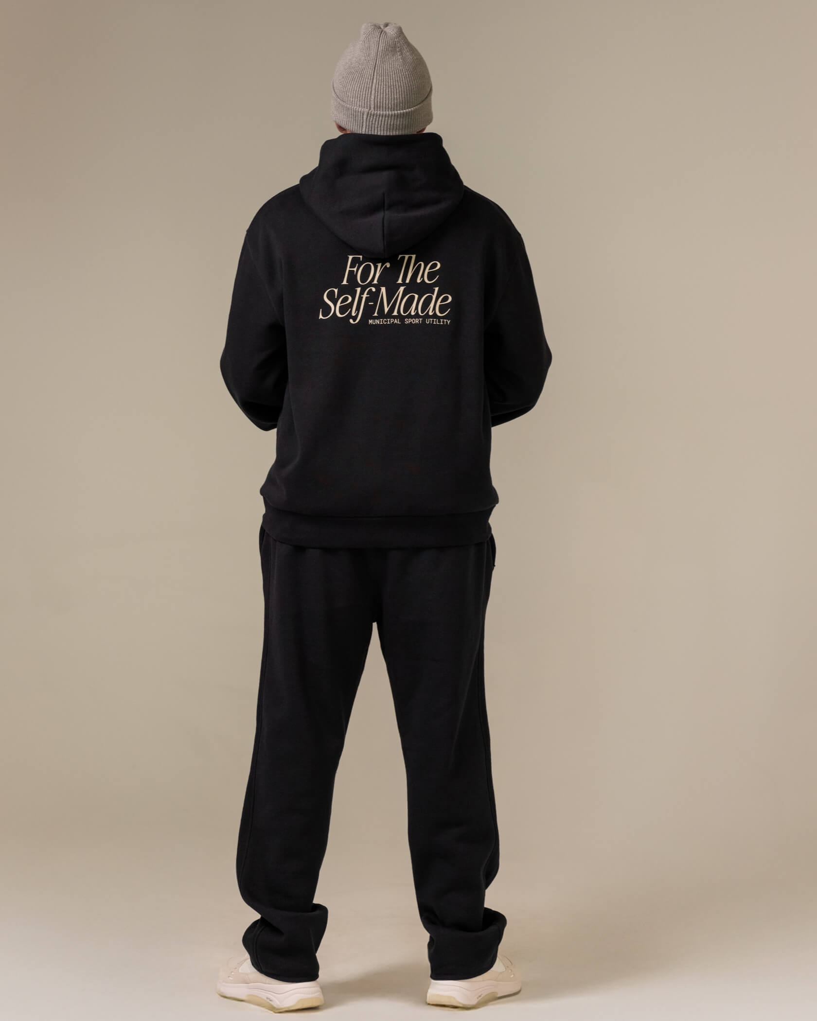 Self-Made Straight Leg Sweatpants |Black| back