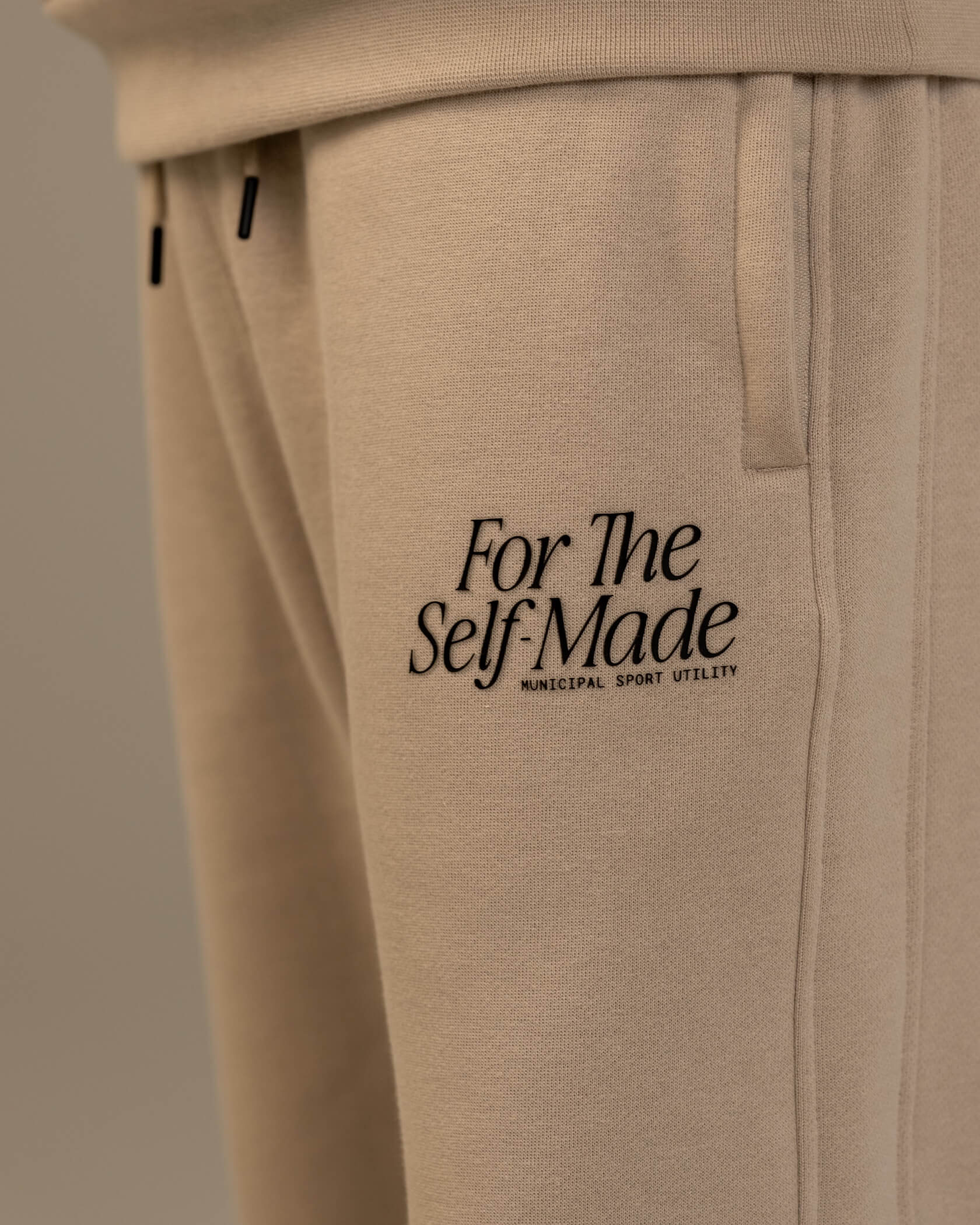Self-Made Straight Leg Sweatpants |Silver Lining| logo