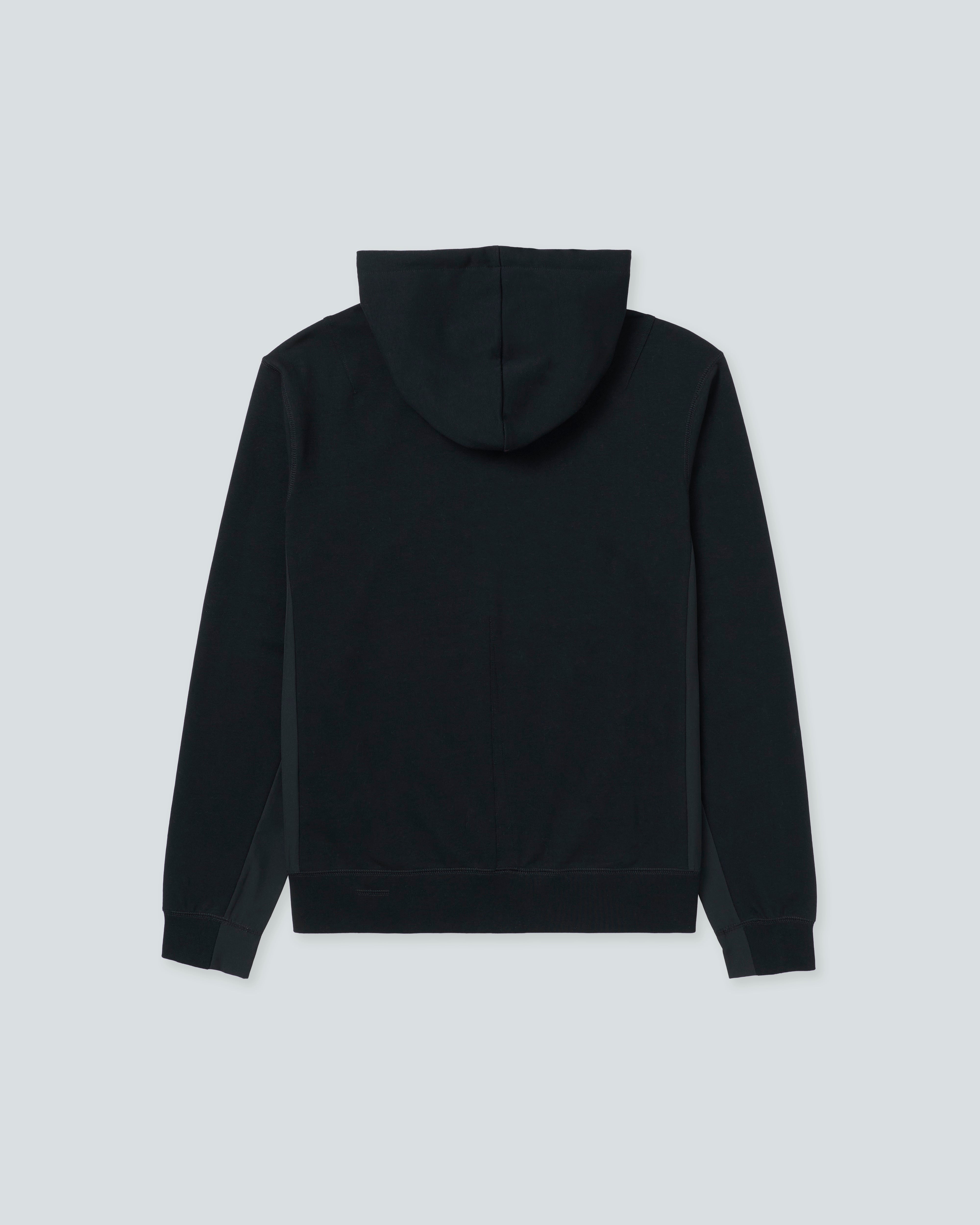 Sport Utility Full Zip Hoodie |Black| flat back