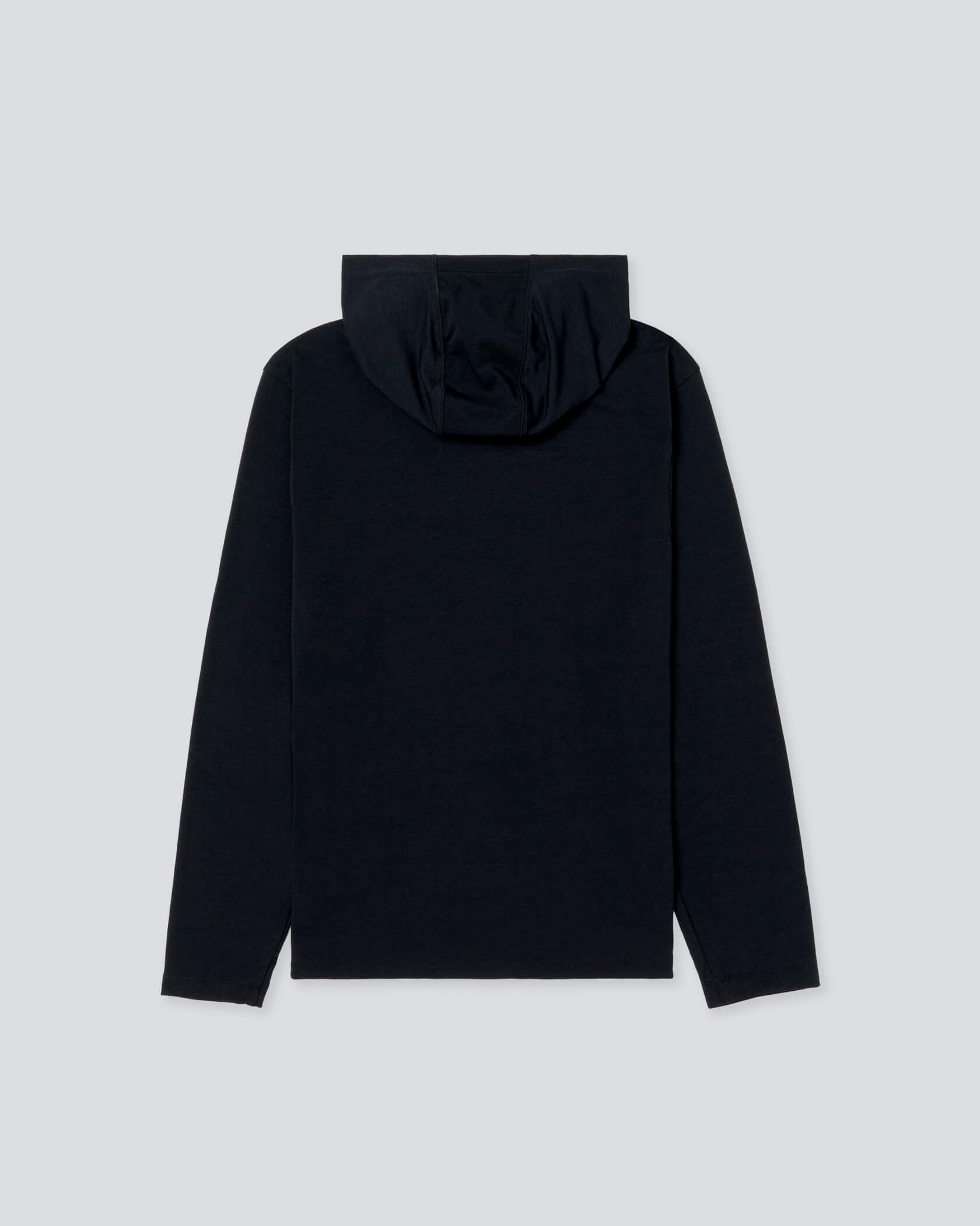 Sport Utility LS Hooded T-Shirt |Black| flat
