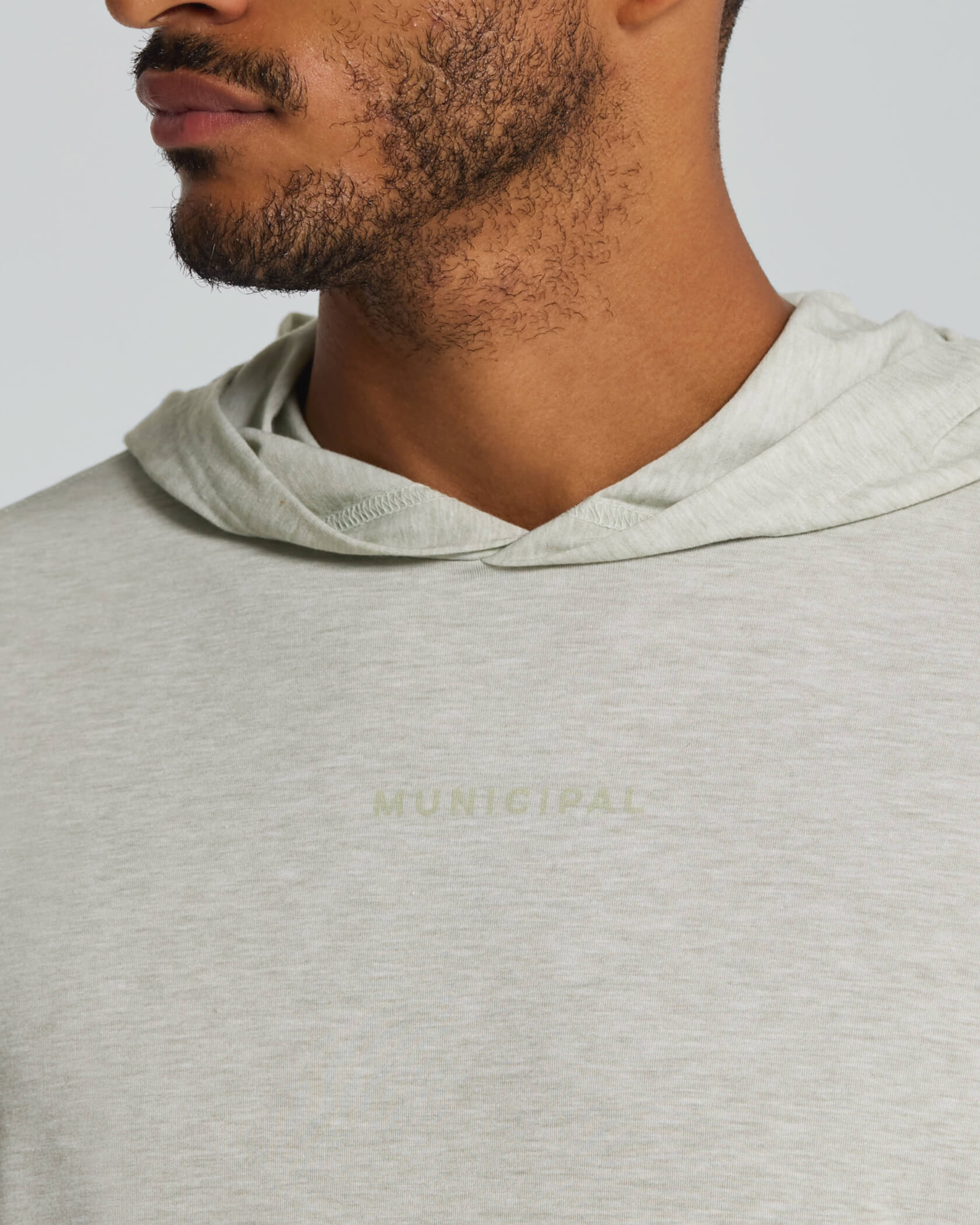 Sport Utility LS Hooded T-Shirt |Seagrass Heather| logo