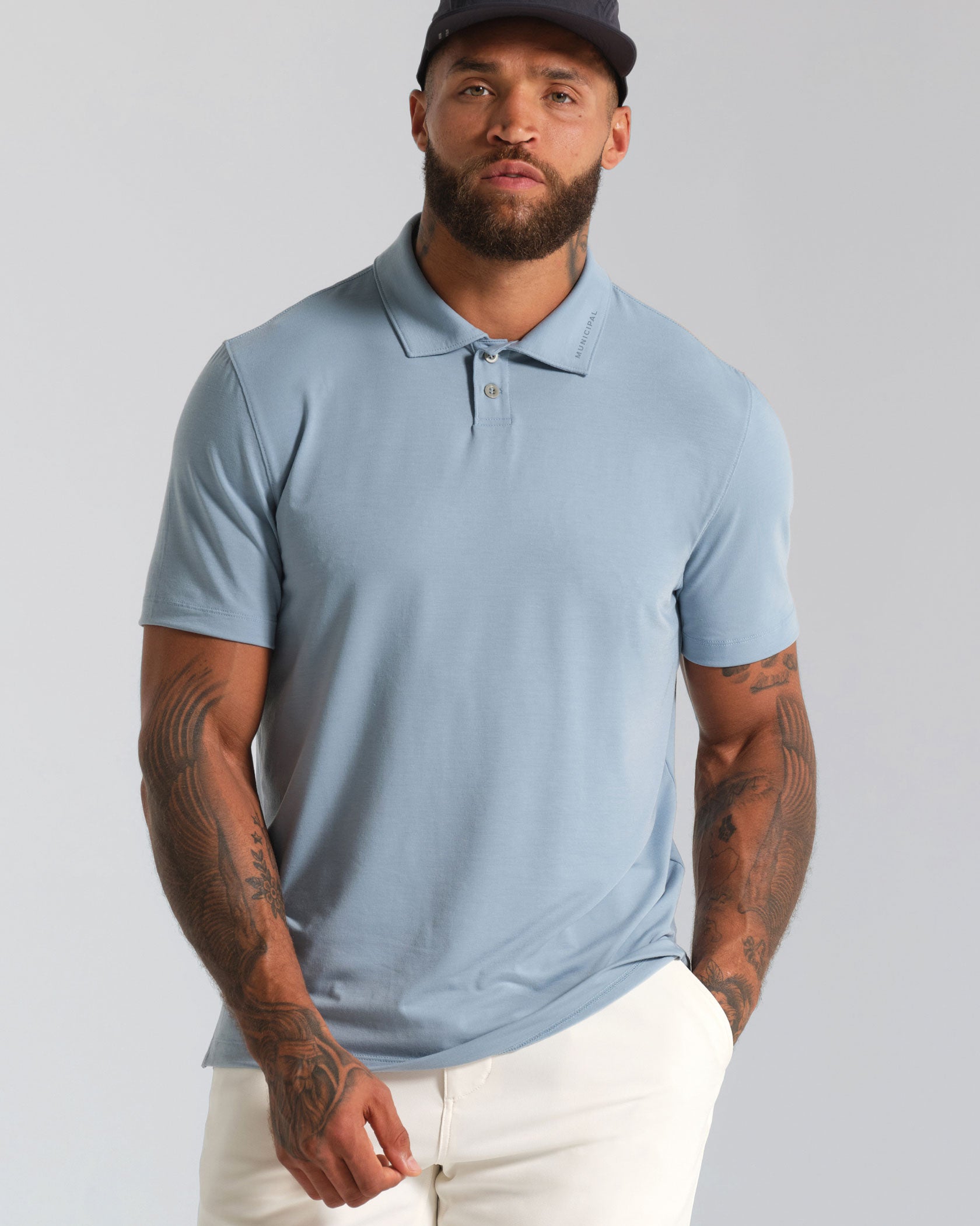 Sport Utility Polo |Ash Blue| front