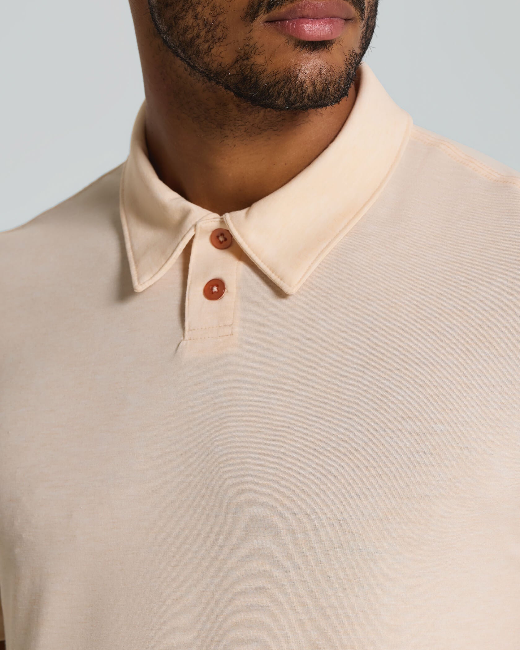 Sport Utility Polo |Peach Heather| detail