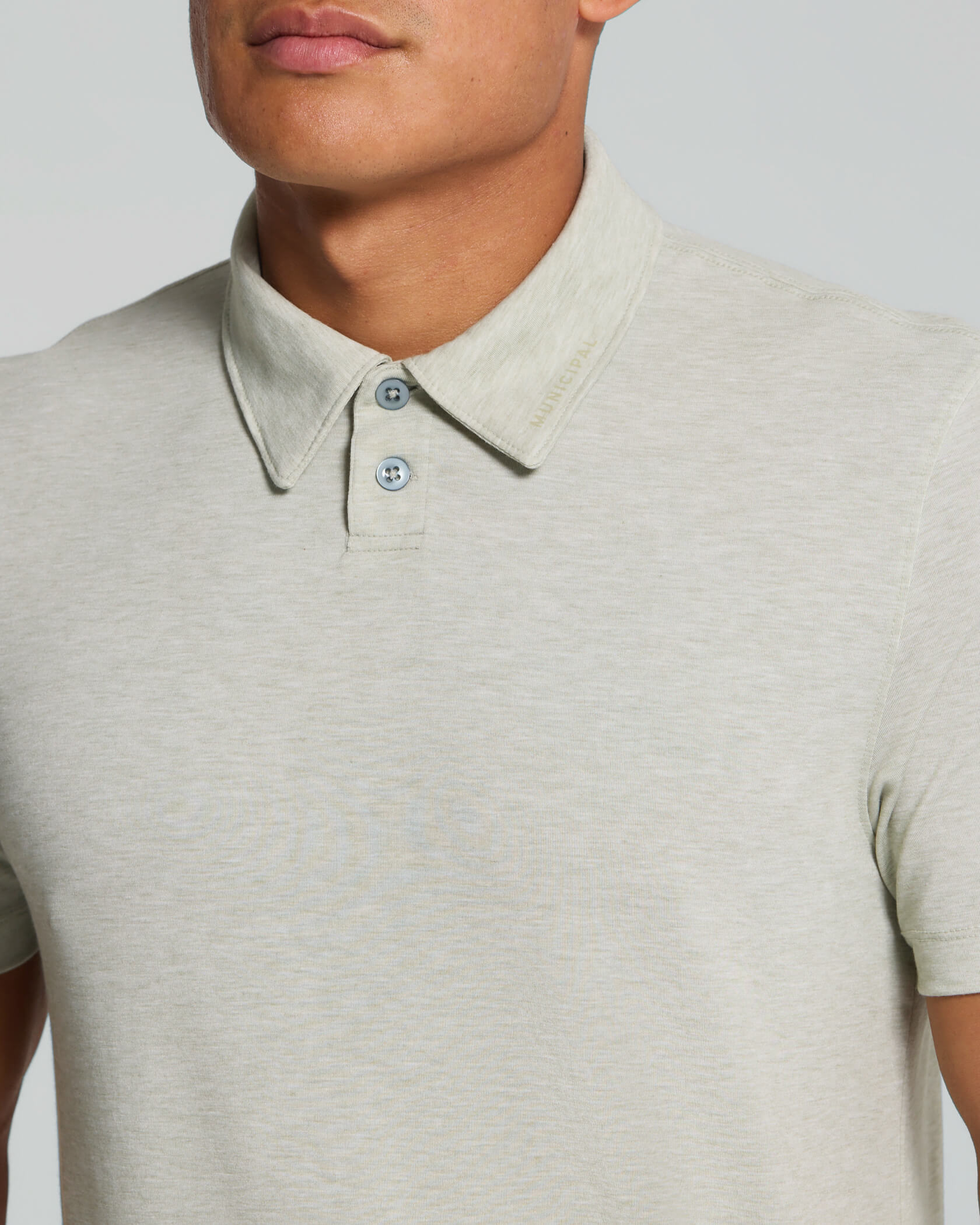 Sport Utility Polo |Seagrass Heather| detail