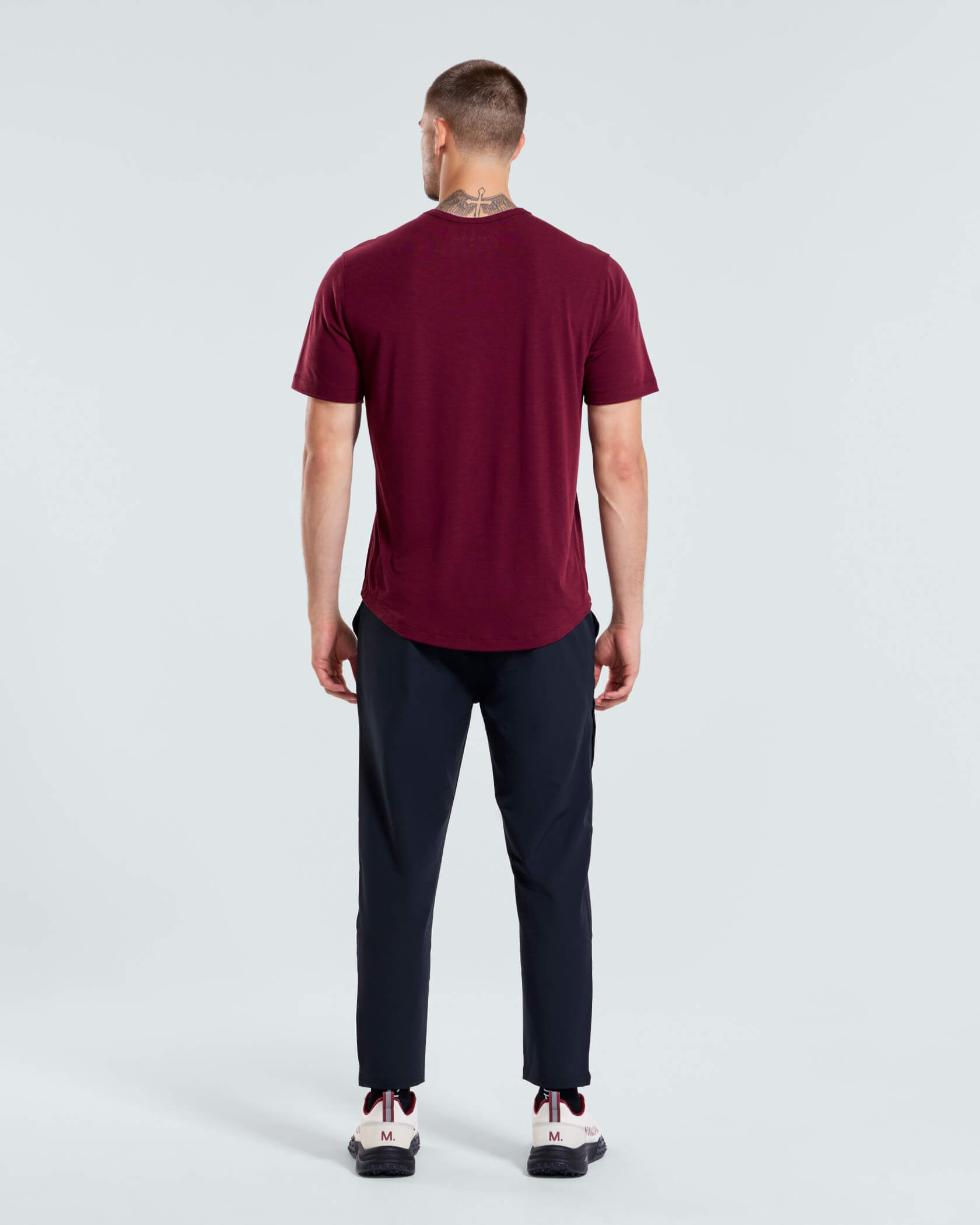 Sport Utility T-Shirt |Merlot Heather| back