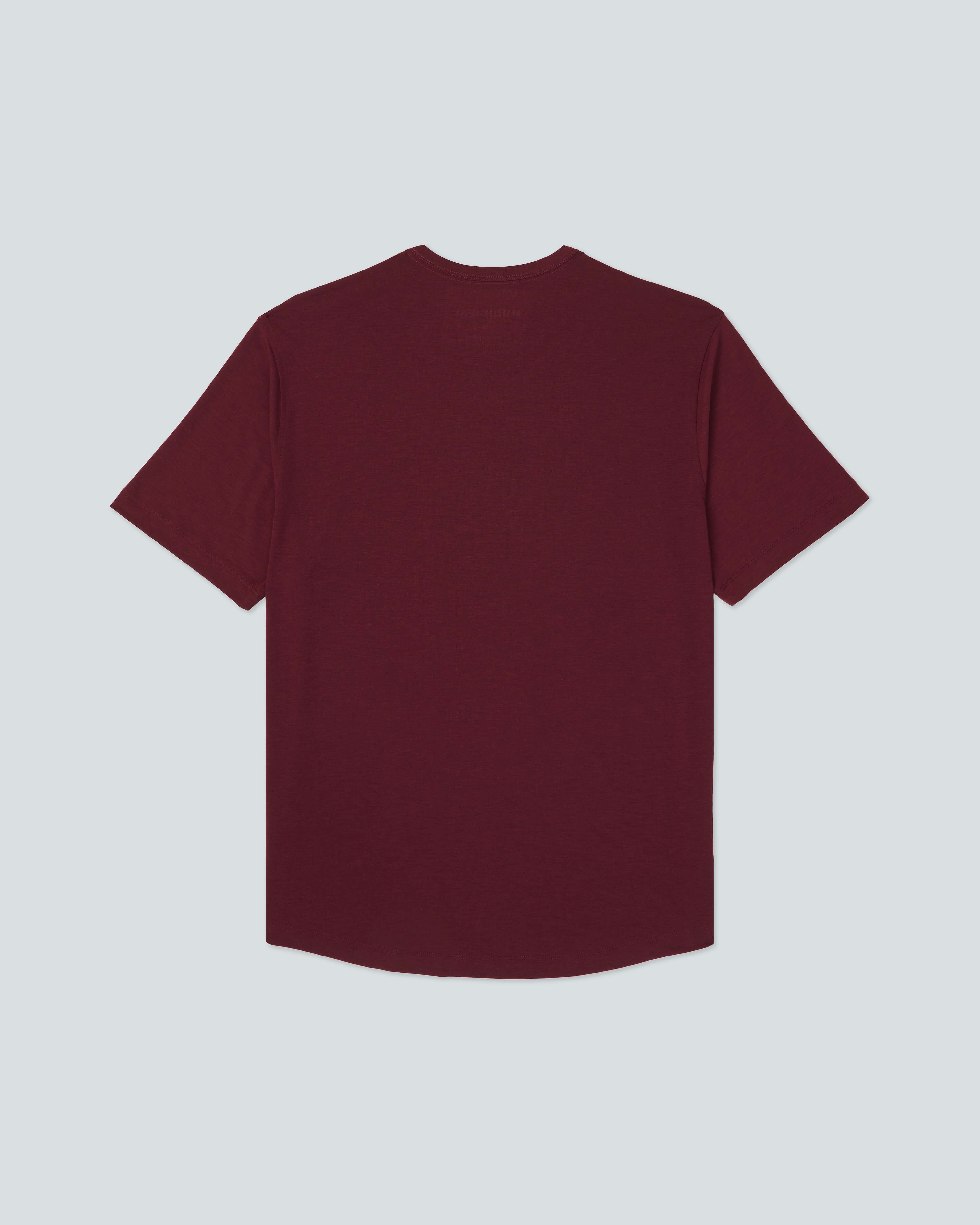 Sport Utility T-Shirt |Merlot Heather| flat back