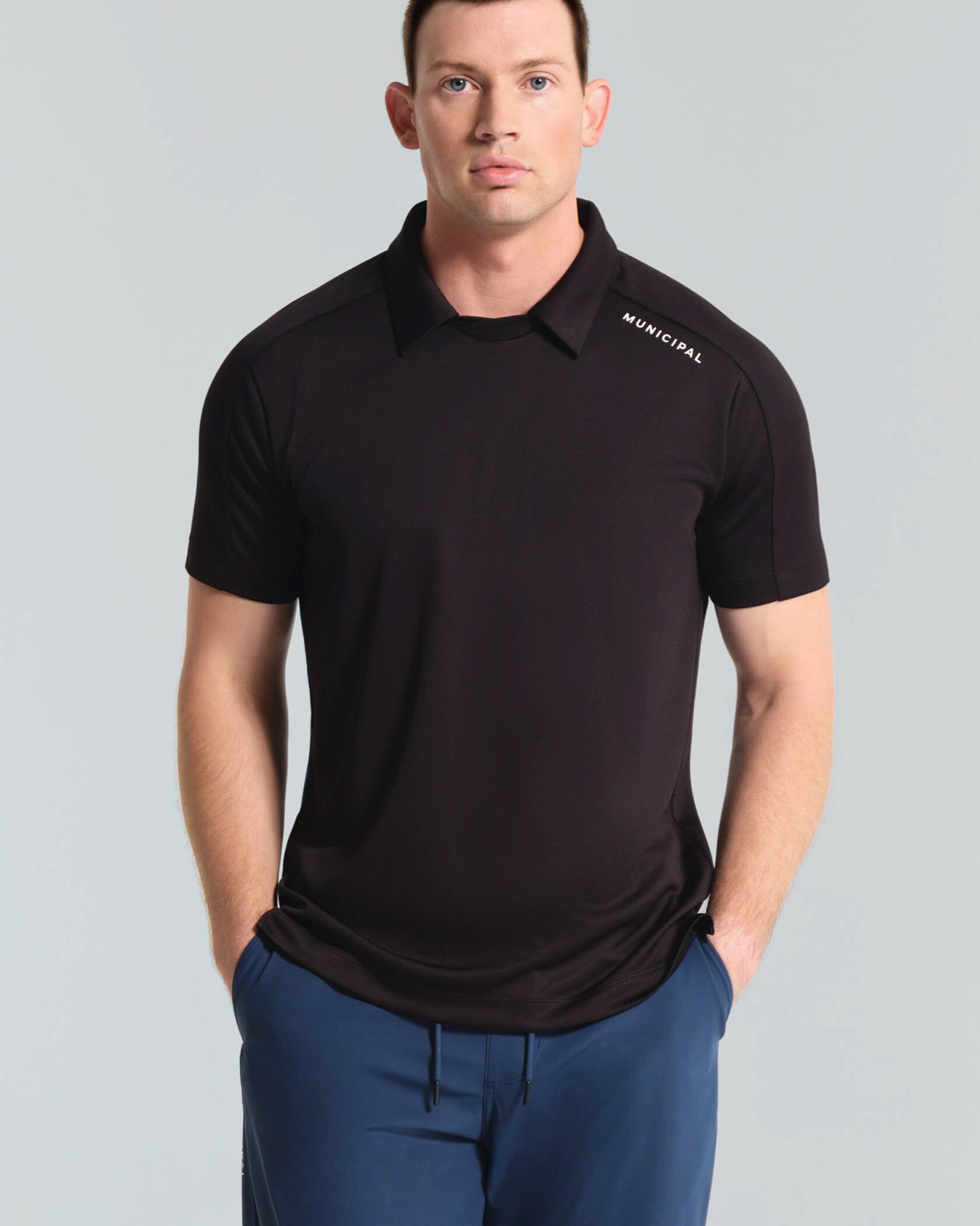 Sportcross Crew Polo |Black| front