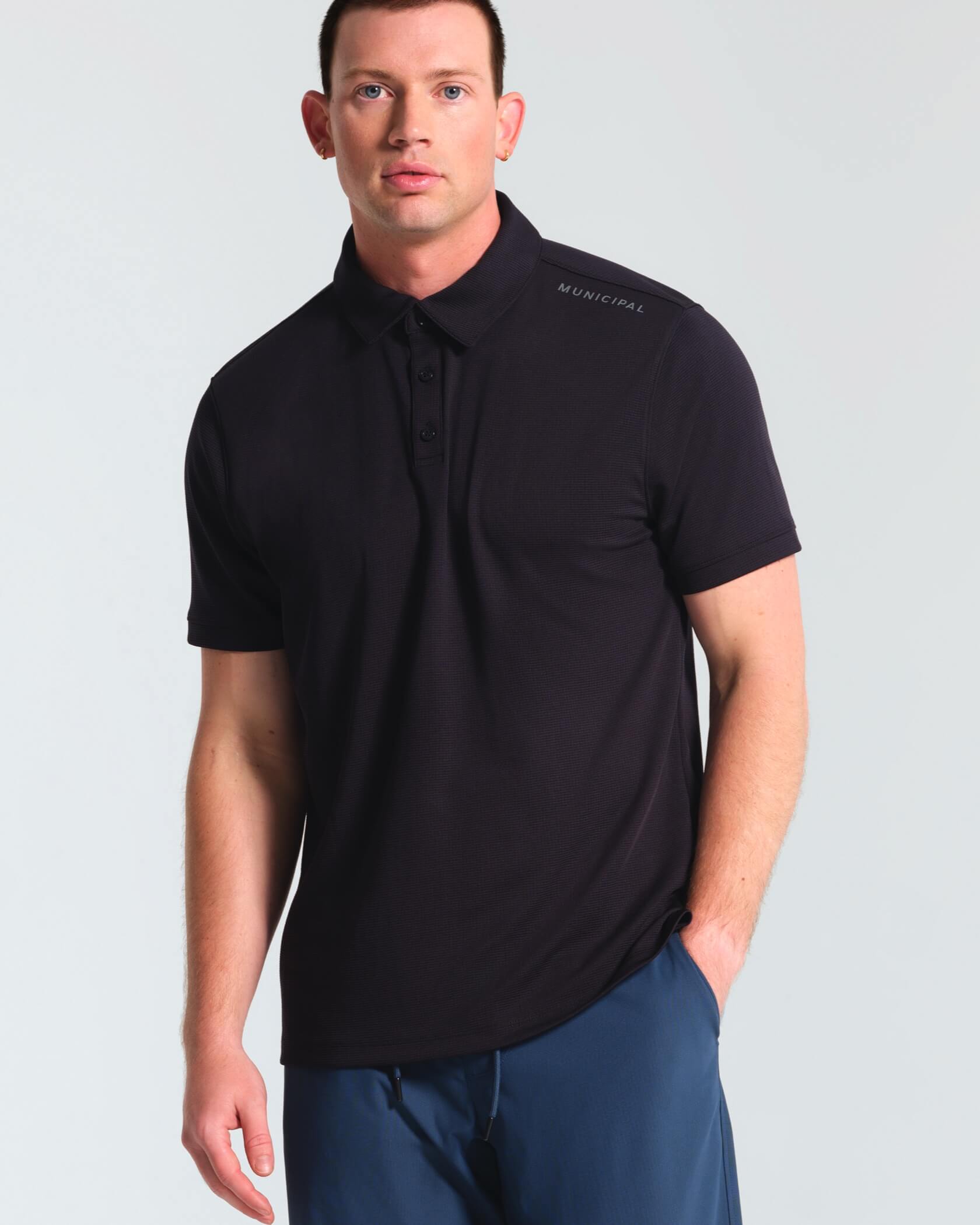 Sportcross Golf Core Polo |Black| front