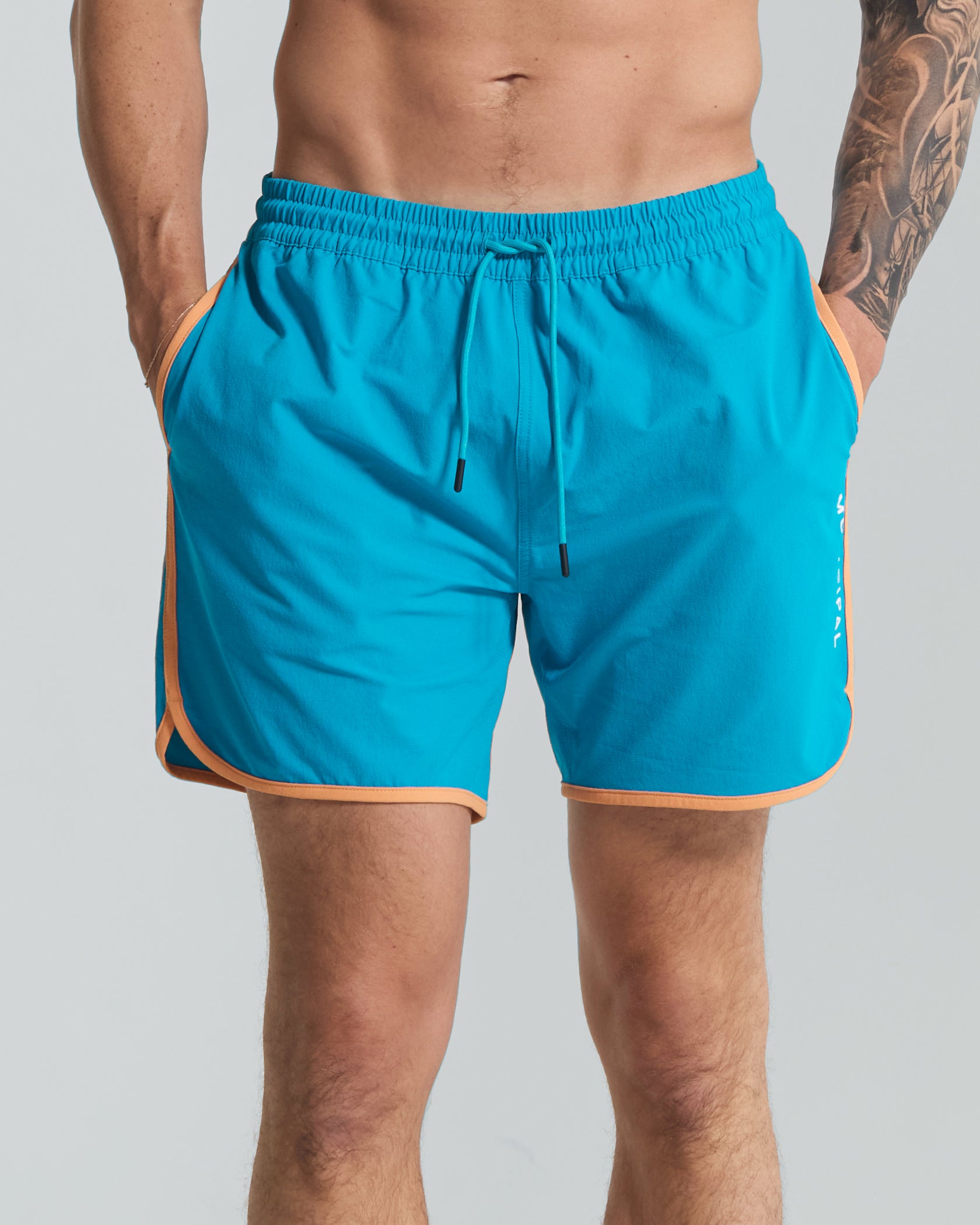Sportcross Hydro Shorts |Caribbean / Tangerine| front