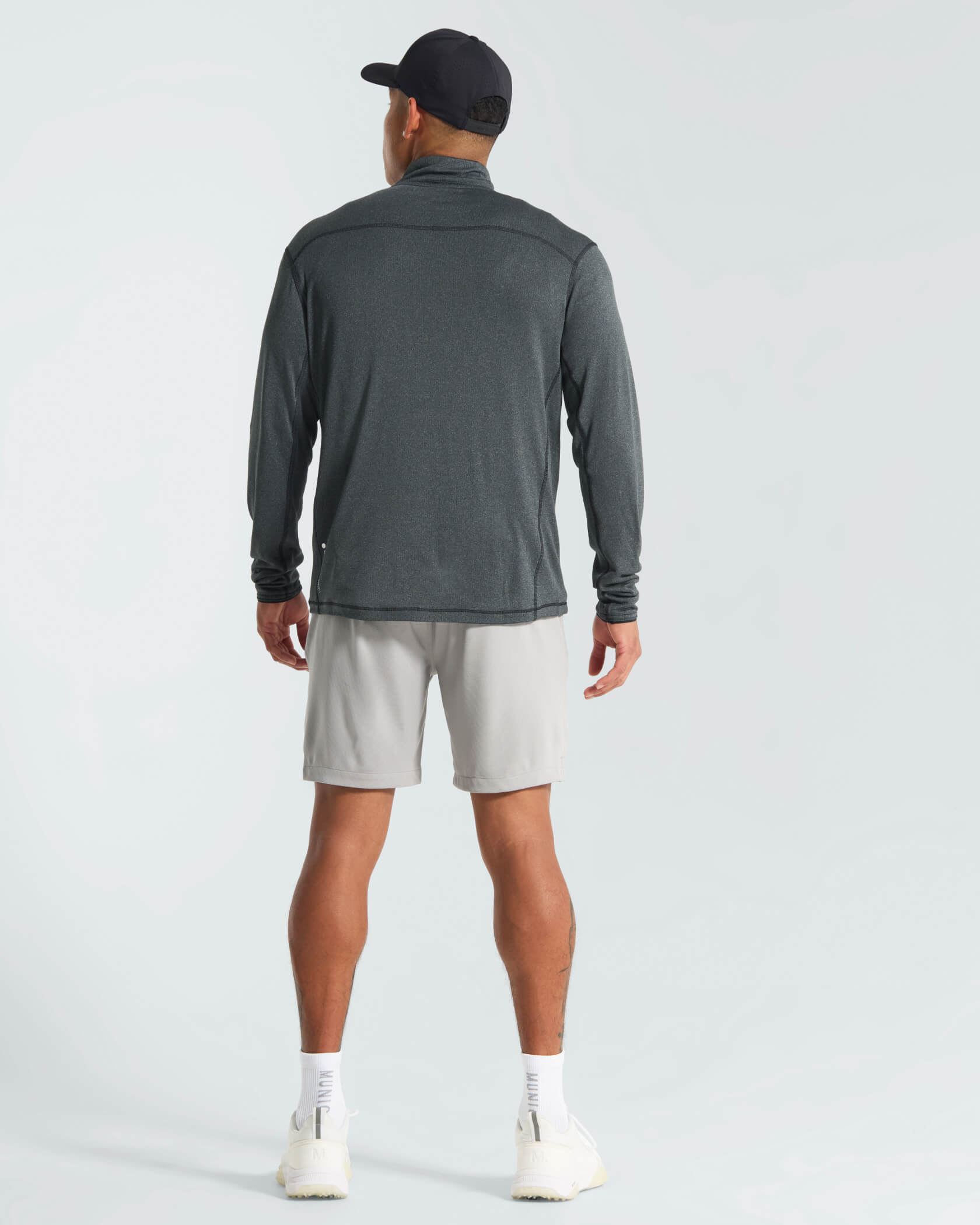 Sportcross Quarter Zip |Black Heather| back