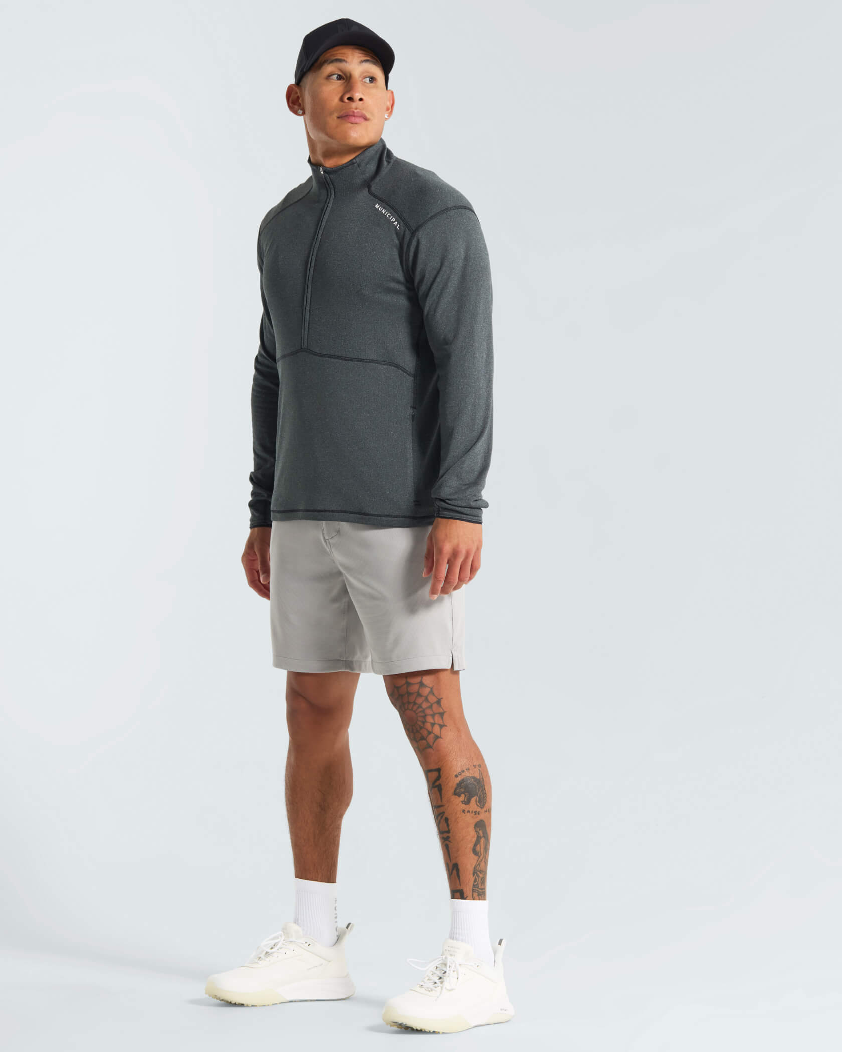 Sportcross Quarter Zip |Black Heather| outfit